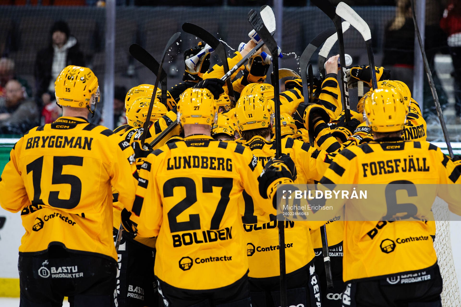 Skellefteås spelare jublar