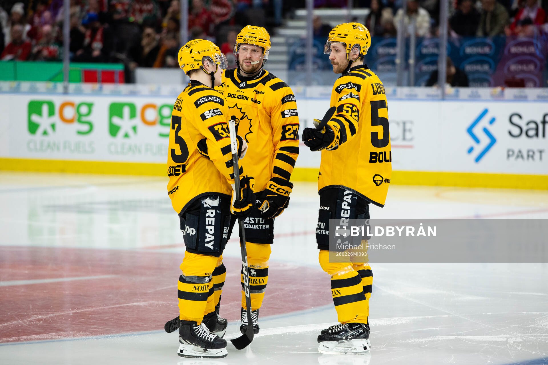 Skellefteås Zeb Forsfjäll, Martin Lundberg och Arvid