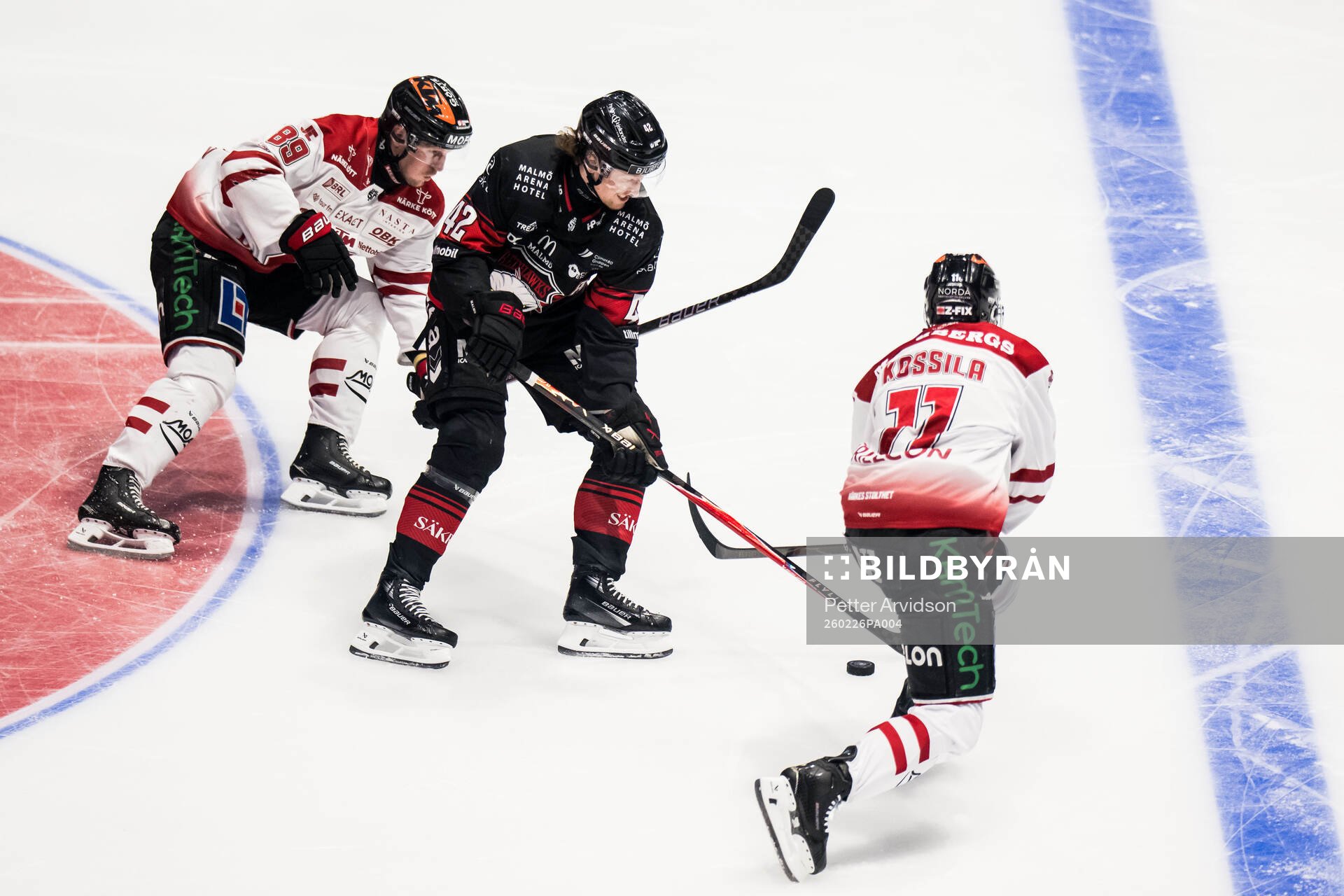 Örebros Patrik Karlkvist och Kalle Kossila och Malmö