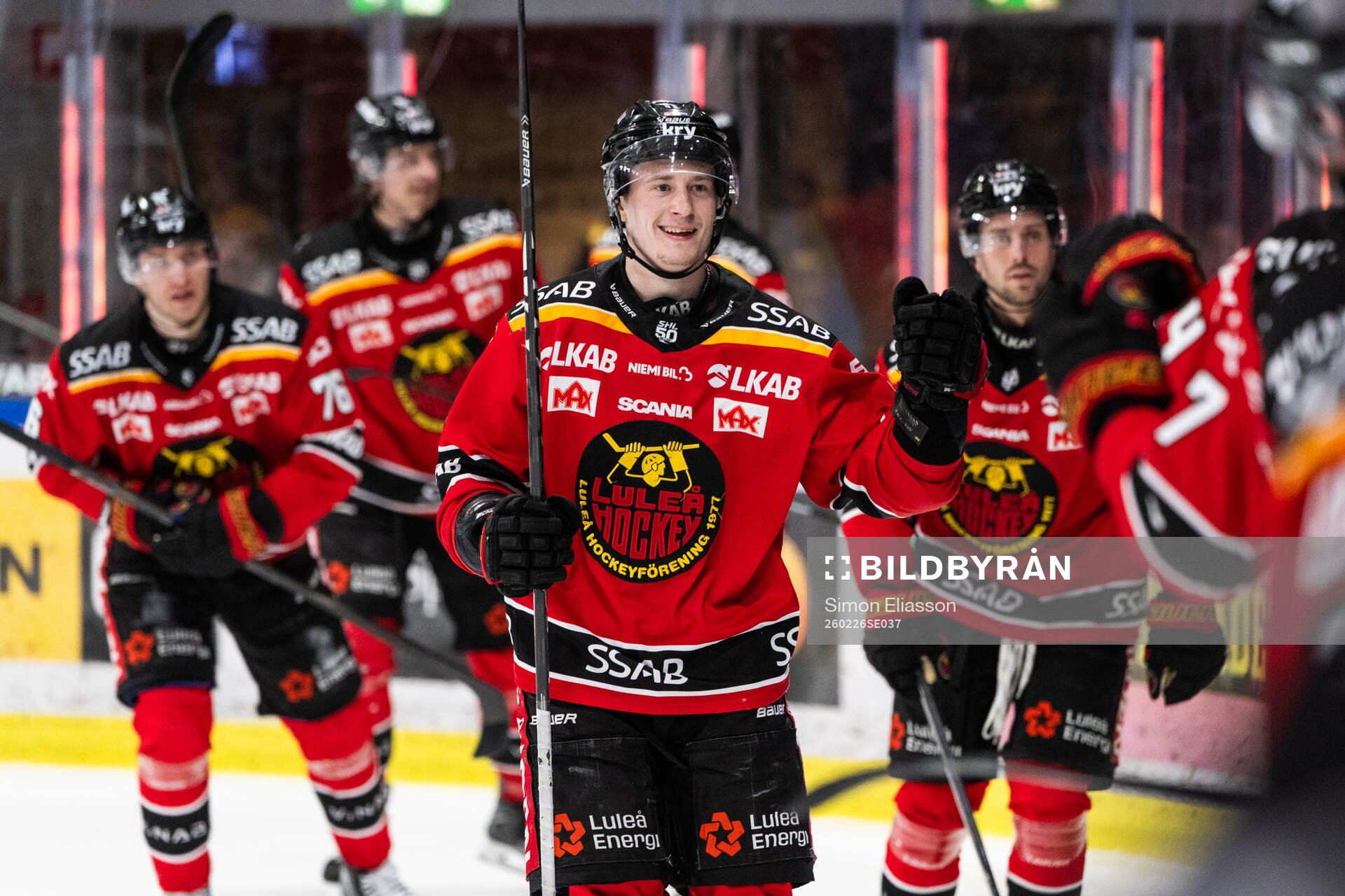 Luleås Pontus Andreasson jublar