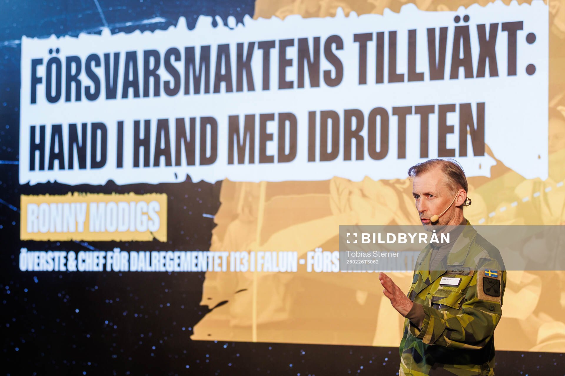 Ronny Modigs, överste och chef för Dalregemetet I13 i