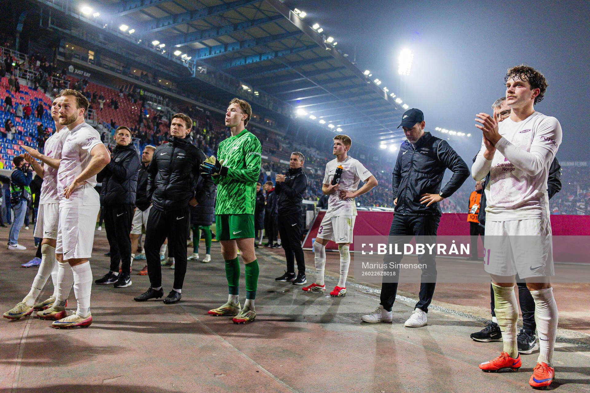 Bård Finne, goalkeeper Mathias Dyngeland, Joachim Soltvedt