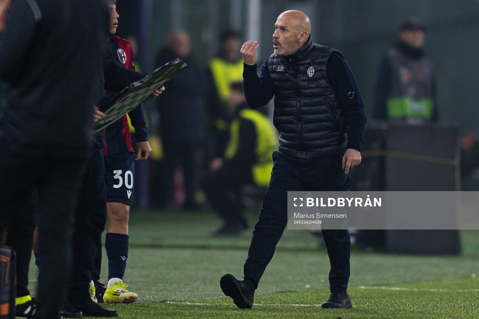 Head coach Vincenzo Italiano of Bologna