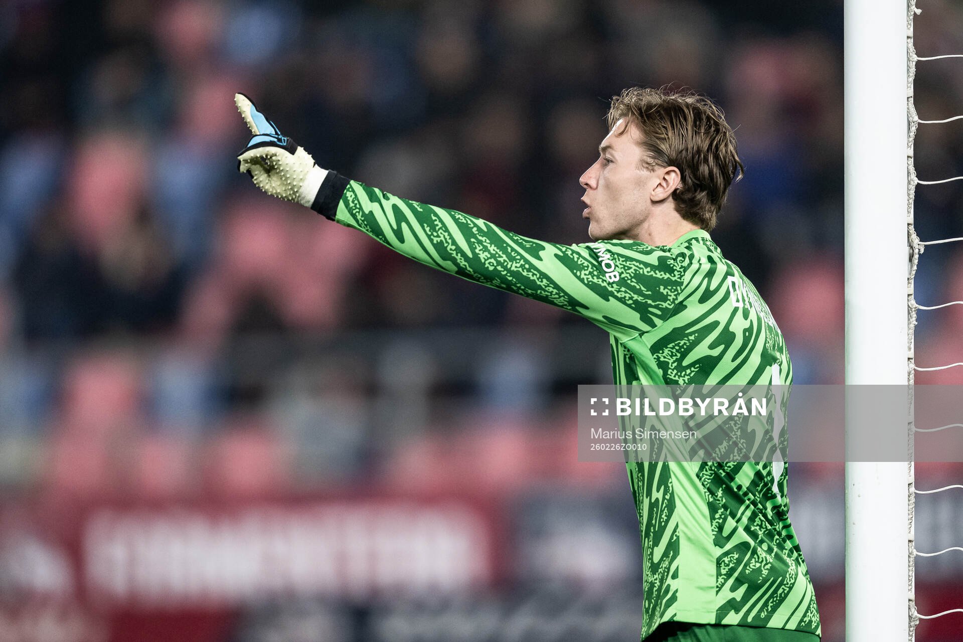 Goalkeeper Mathias Dyngeland of Brann