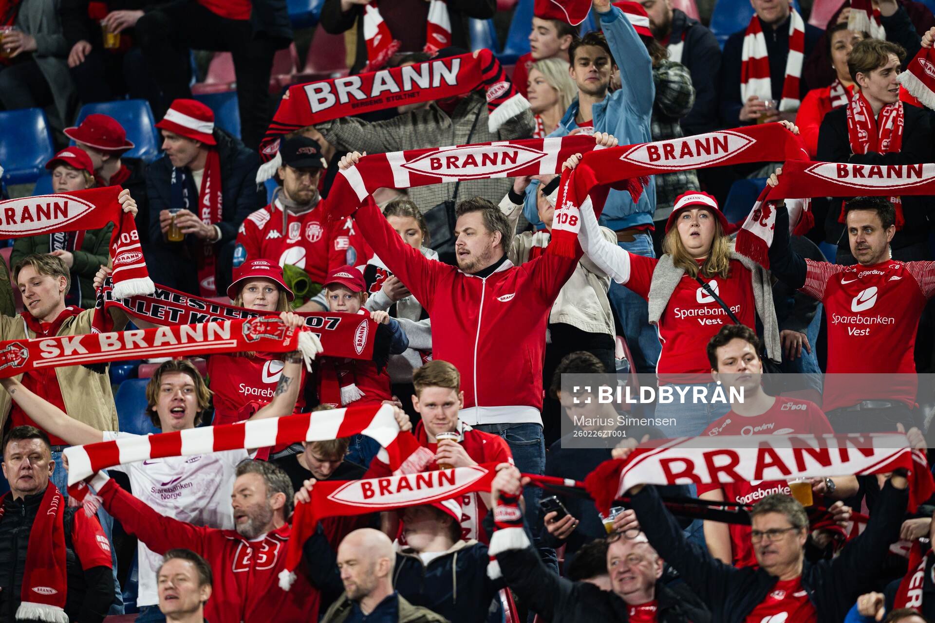 Spectators in the stands
