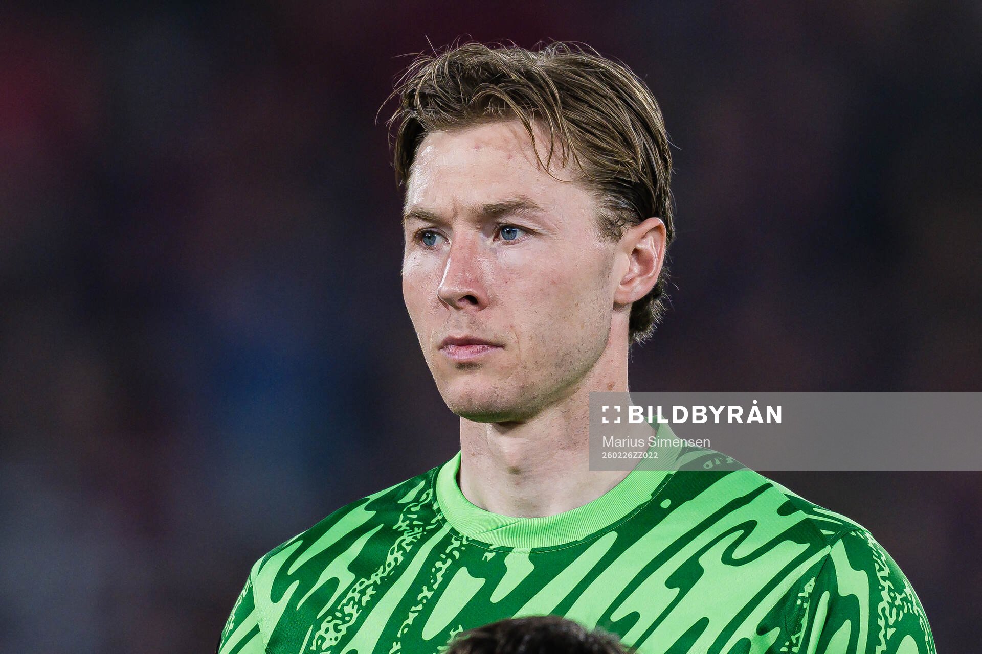 Goalkeeper Mathias Dyngeland of Brann