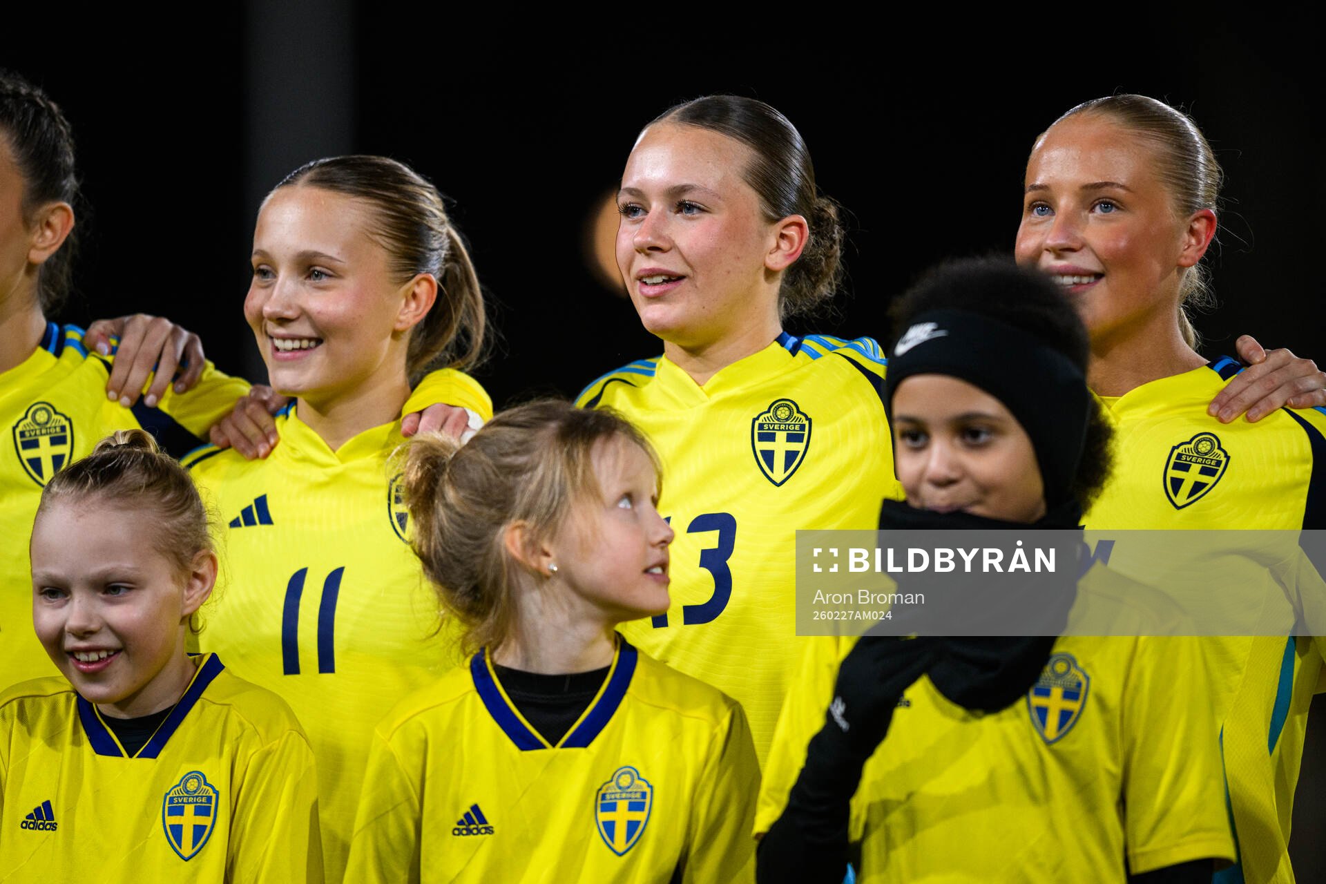 Sveriges Lovisa Breland vid lineup