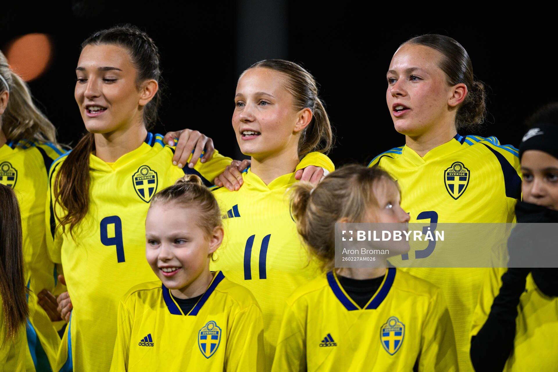 Sveriges Fanny Peterson vid lineup