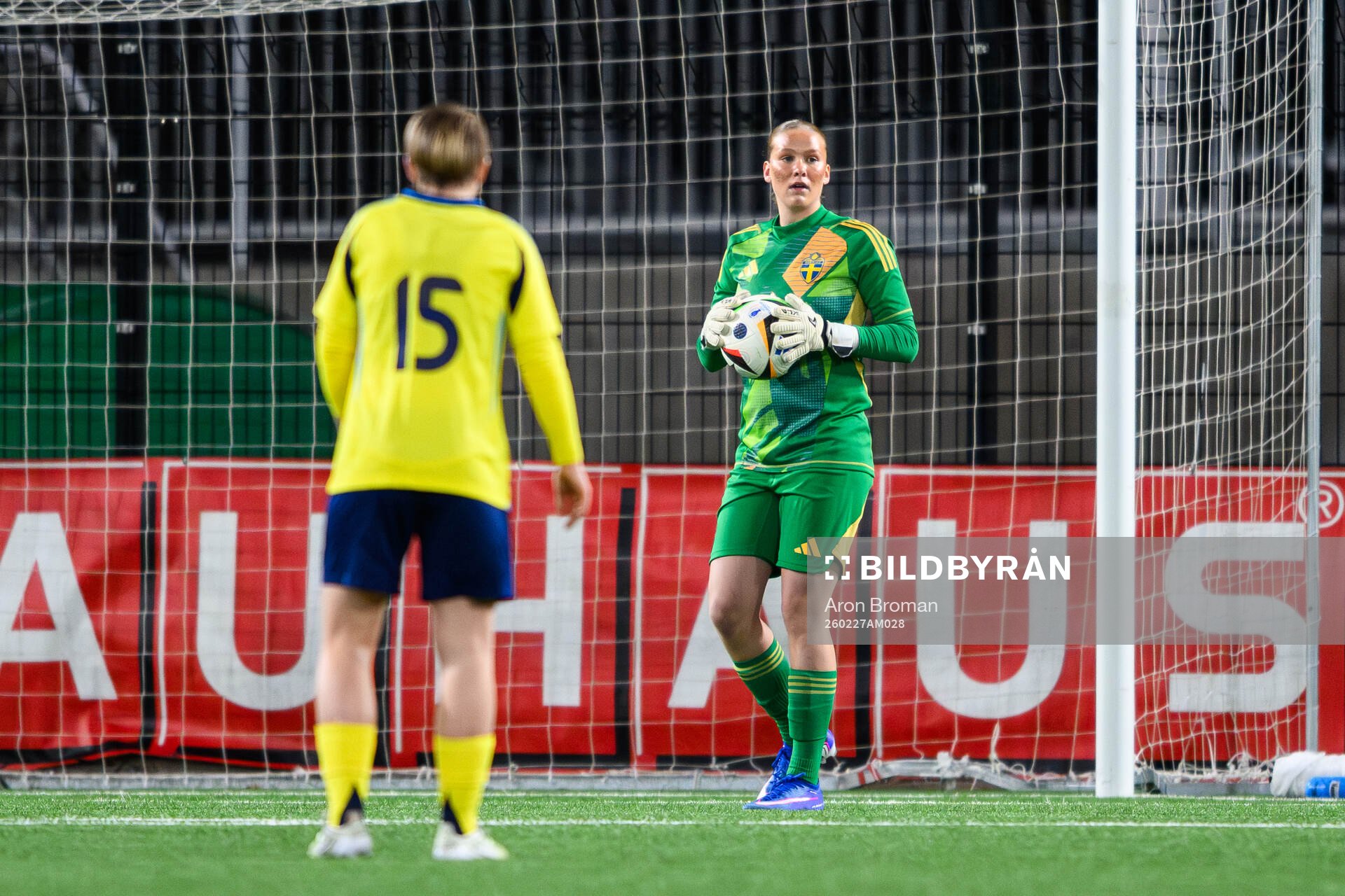 Sveriges målvakt Hanna Karlsson
