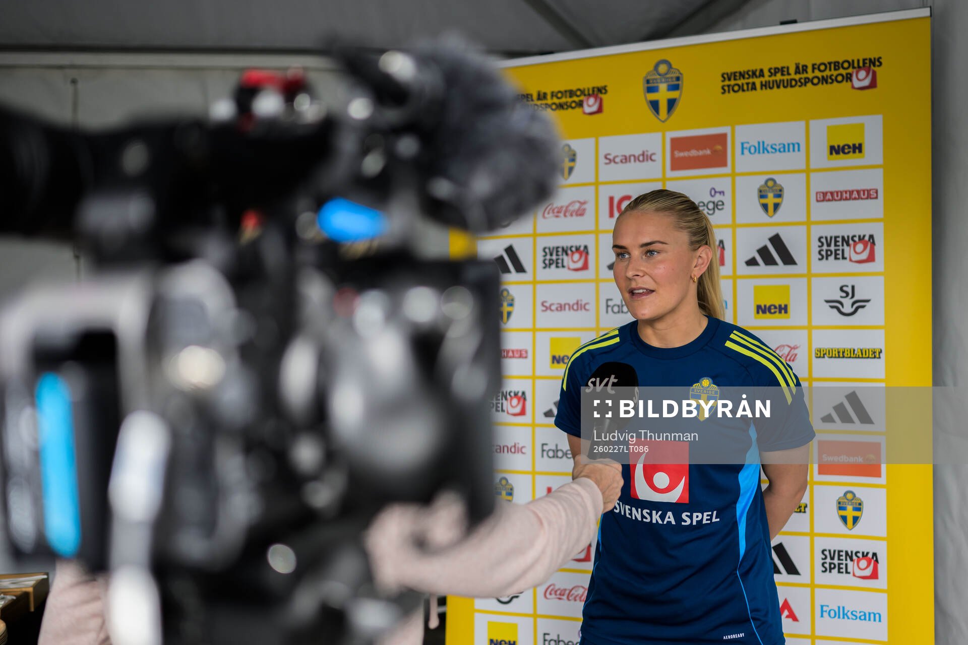 Amanda Nildén of the Swedish women's national football