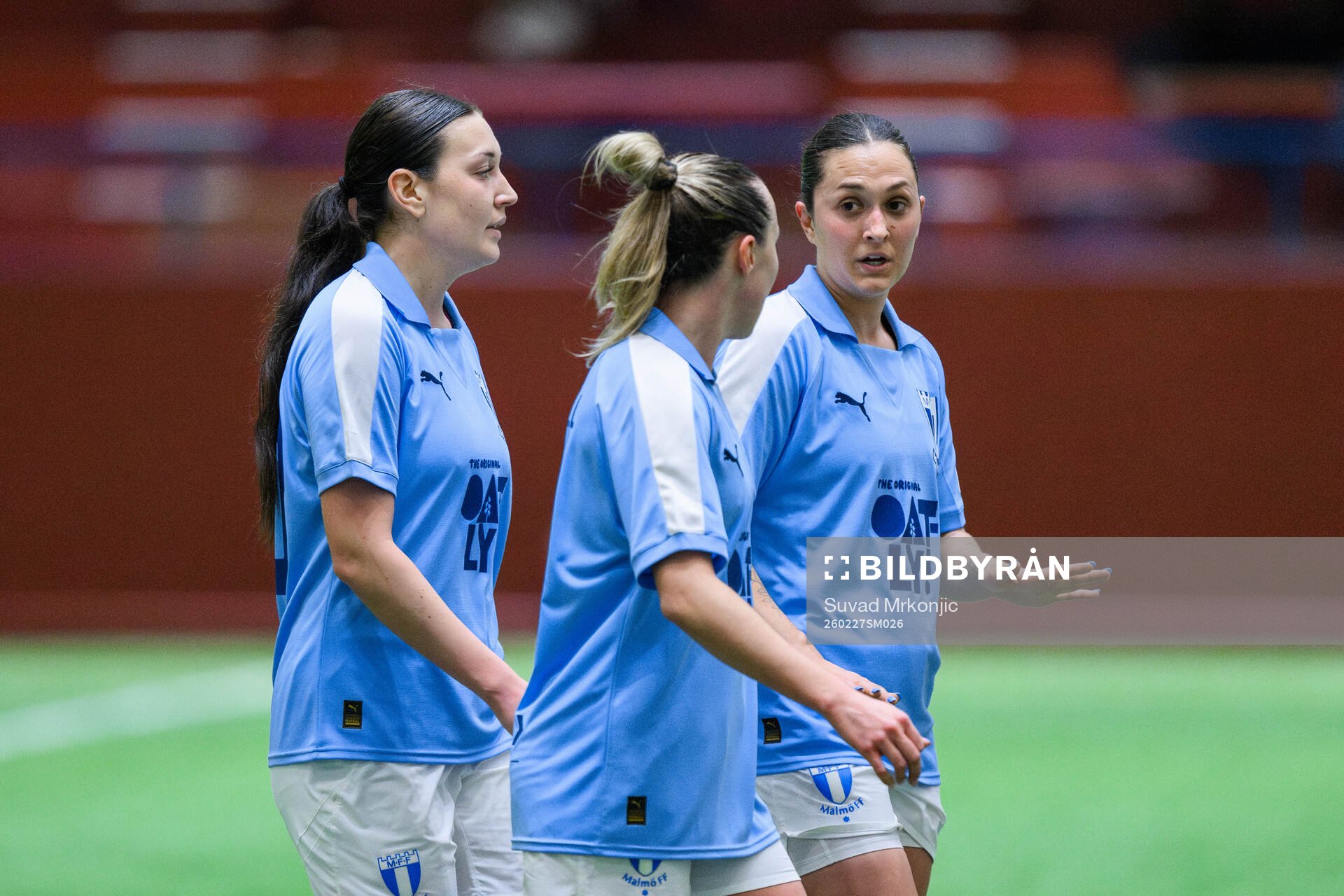 Malmö FFs Alexia Mitkovska jublar med lagkamrater