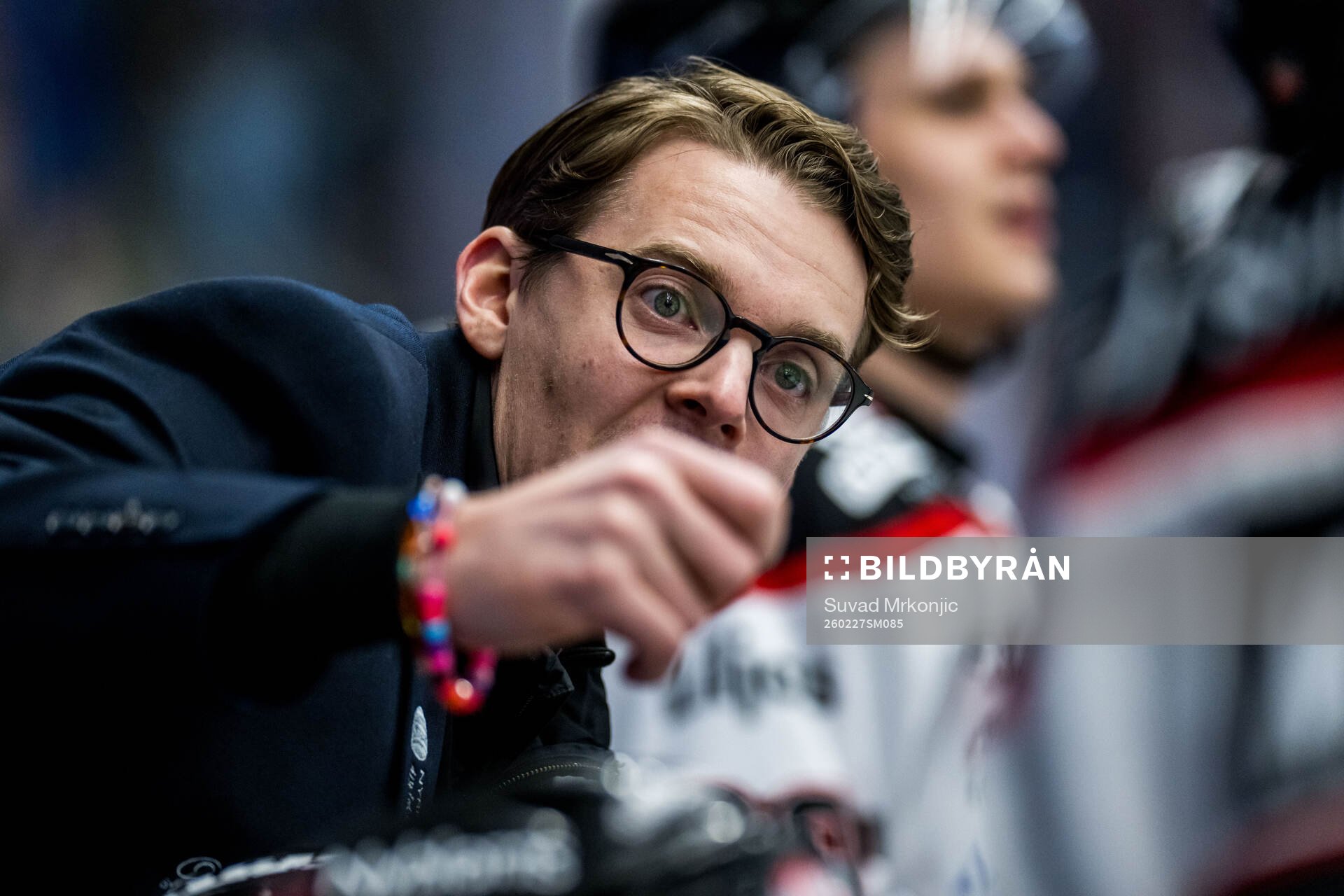 Nybros assisterande tränare Albin Blomqvist