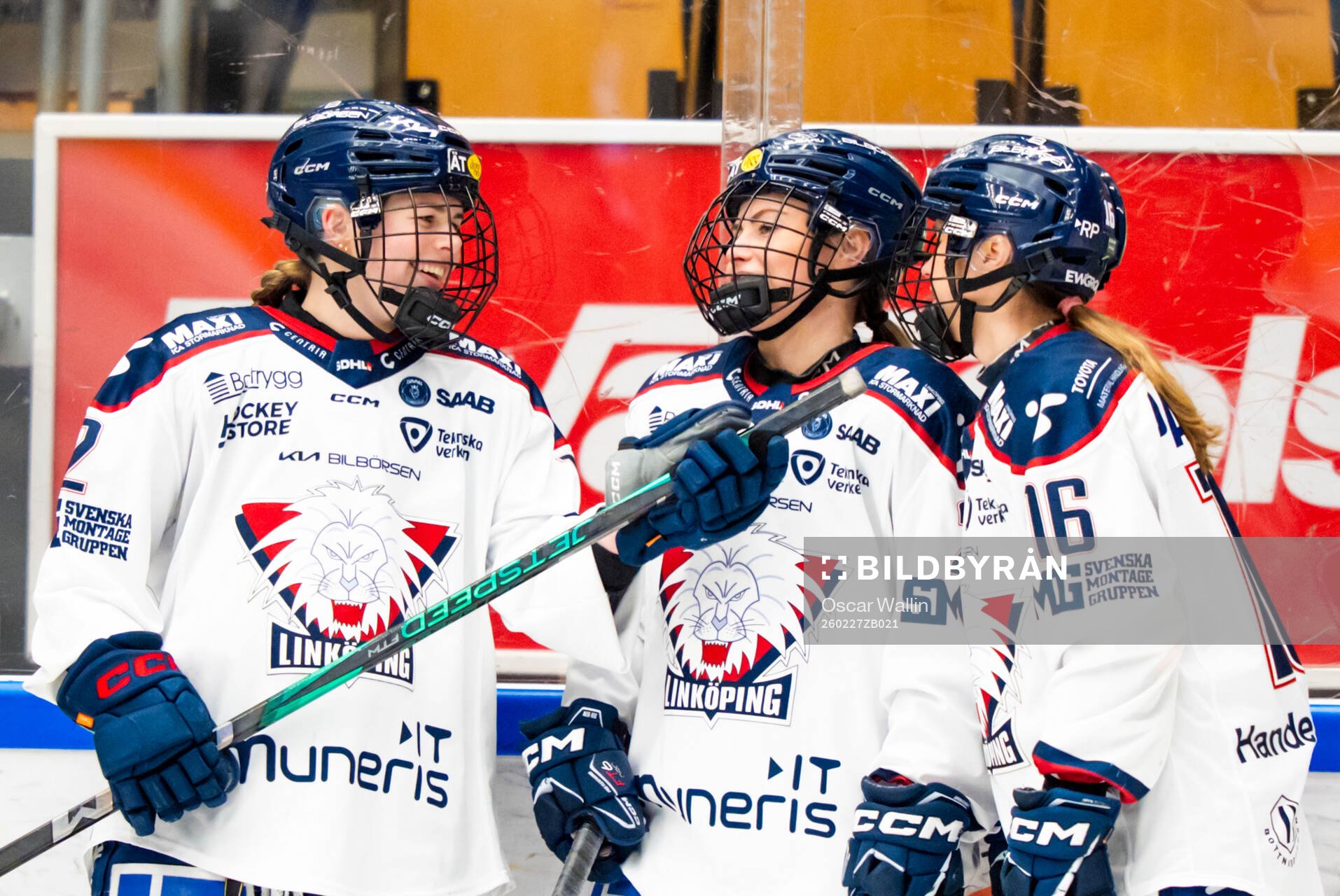 Linköpings Ellie Kaiser och Moa Wernblom och Marthe