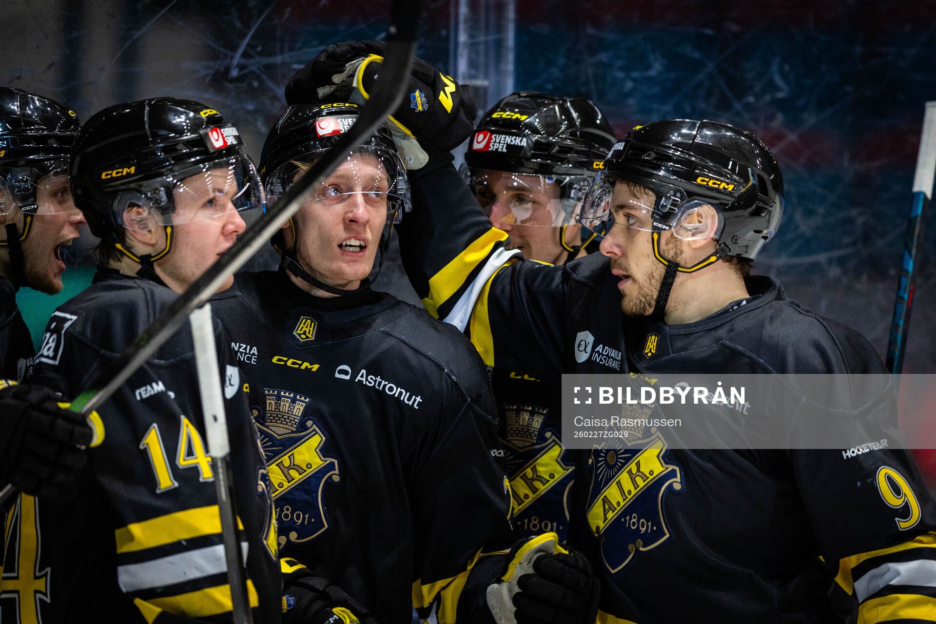 AIKs Jesper Emanuelsson, Oliver Tärnström och Jack York