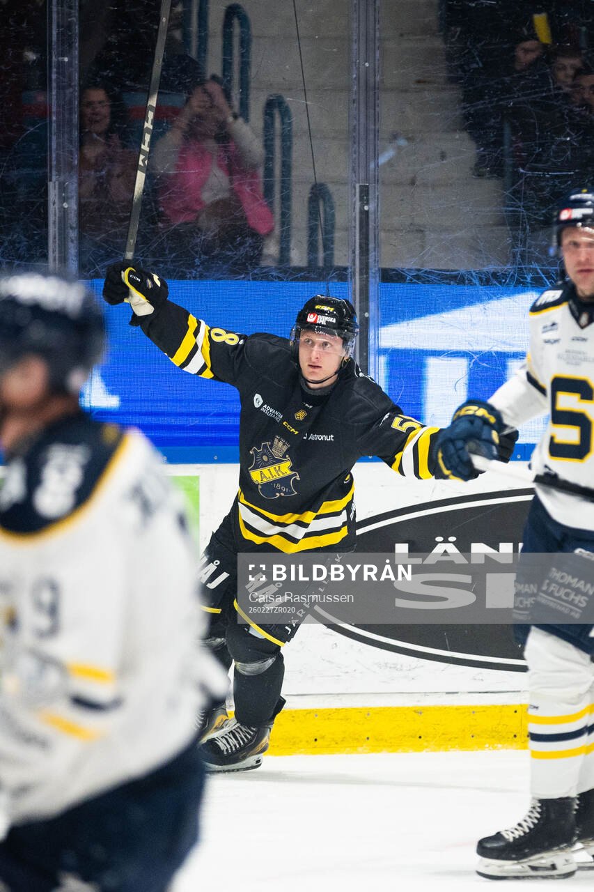 AIKs Oskar Magnusson jublar vid 1-0
