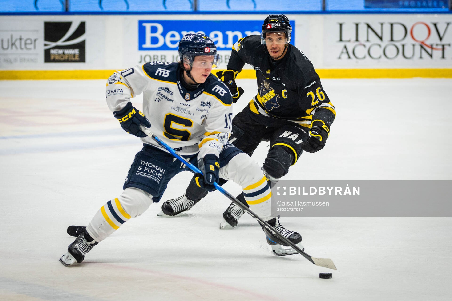 Södertäljes Felix Öhrqvist och AIKs Oscar Nord