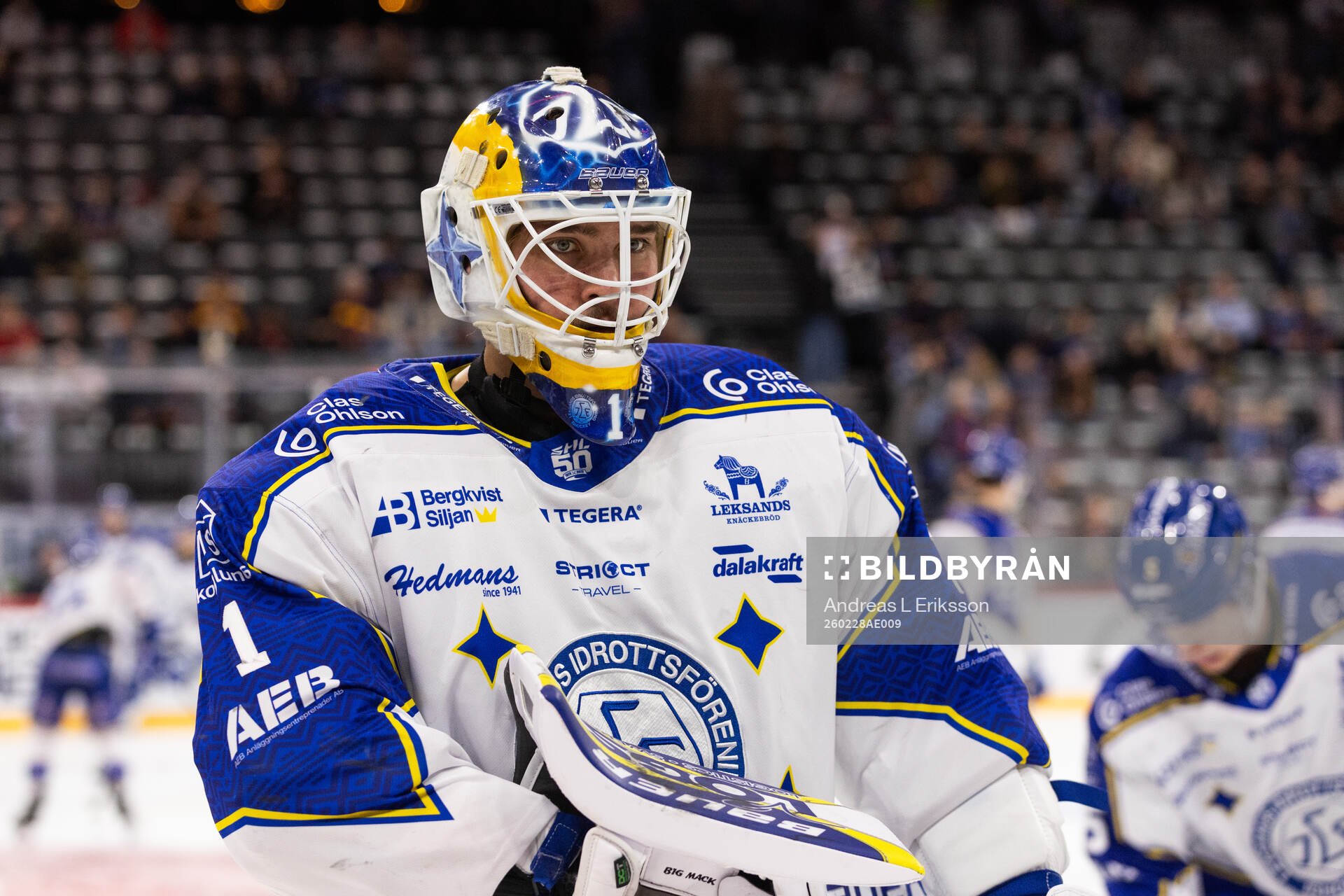 Leksands målvakt Marcus Gidlöf