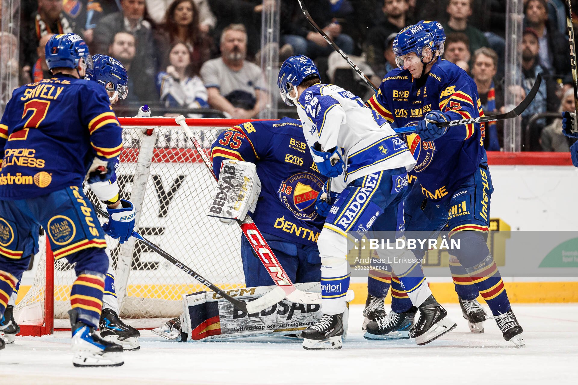 Djurgårdens Joseph Snively och Leksands Michael Lindqvist