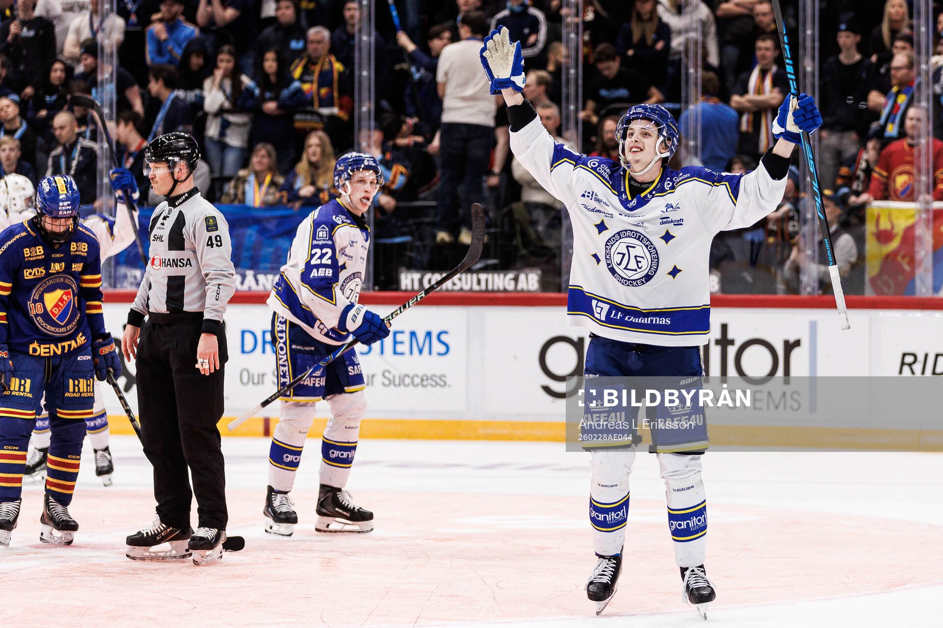 Leksands Anton Johansson jublar