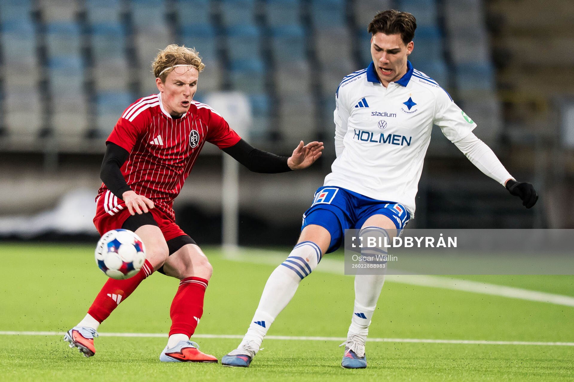 Landskronas Gustaf Westström och IFK Norrköpings Albert