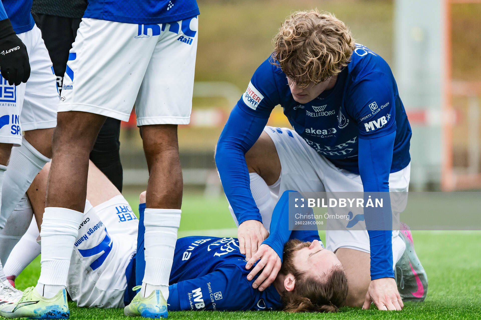 Trelleborgs Oskar Sverrisson har ont