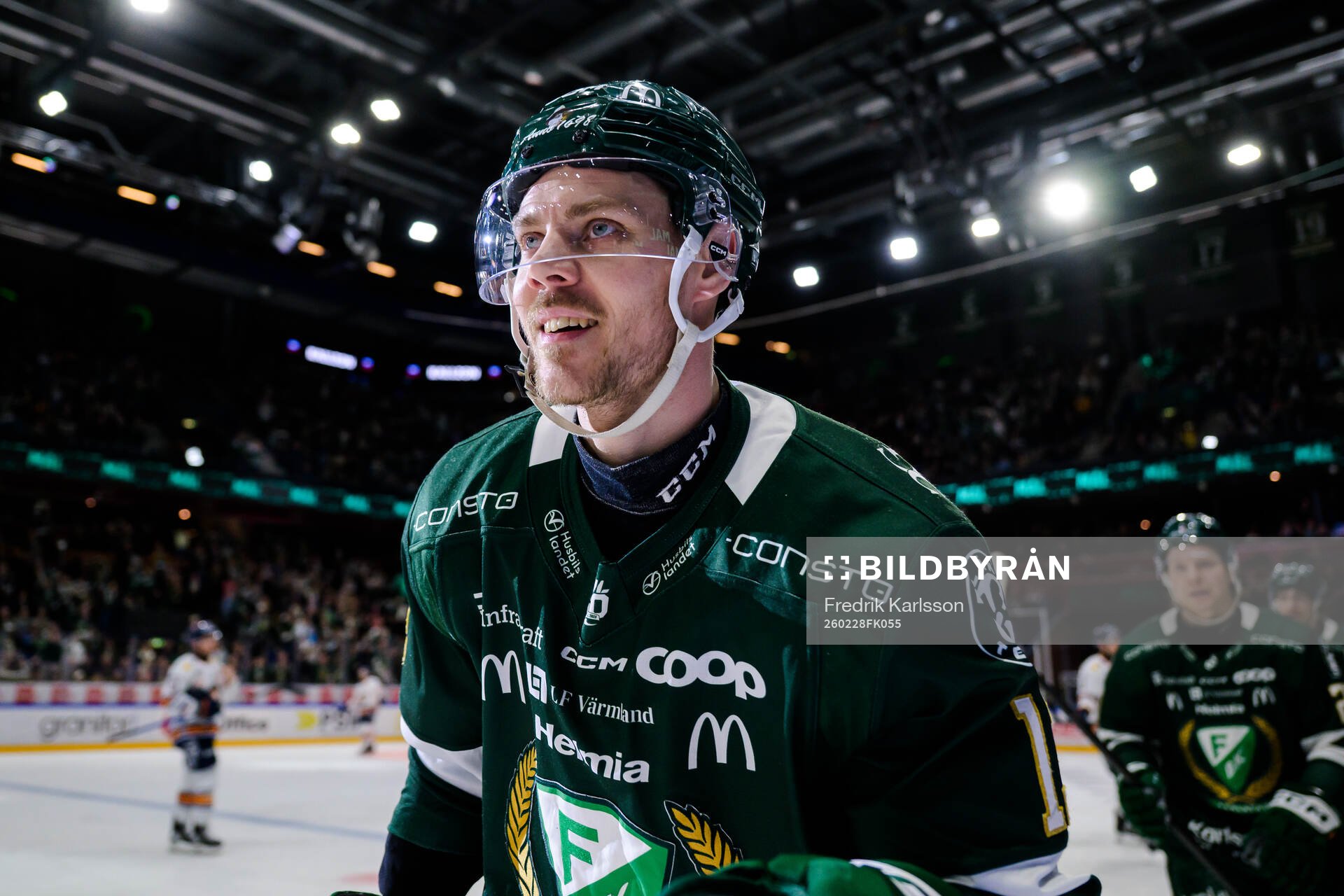 Färjestads Joel Kellman jublar