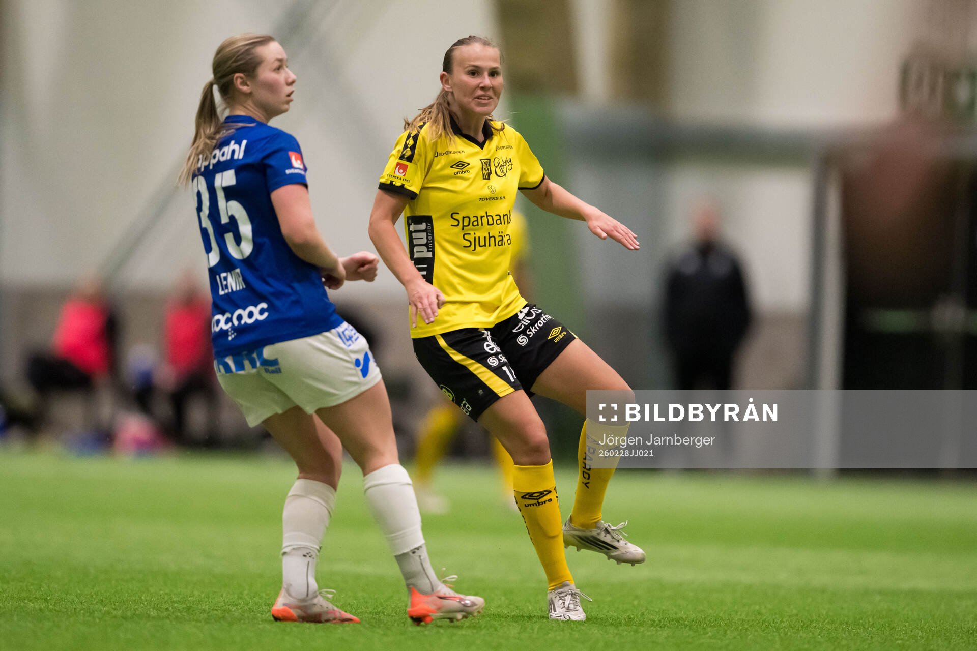 Trelleborgs Elina Lenir och Elfsborgs Elsa Burvall