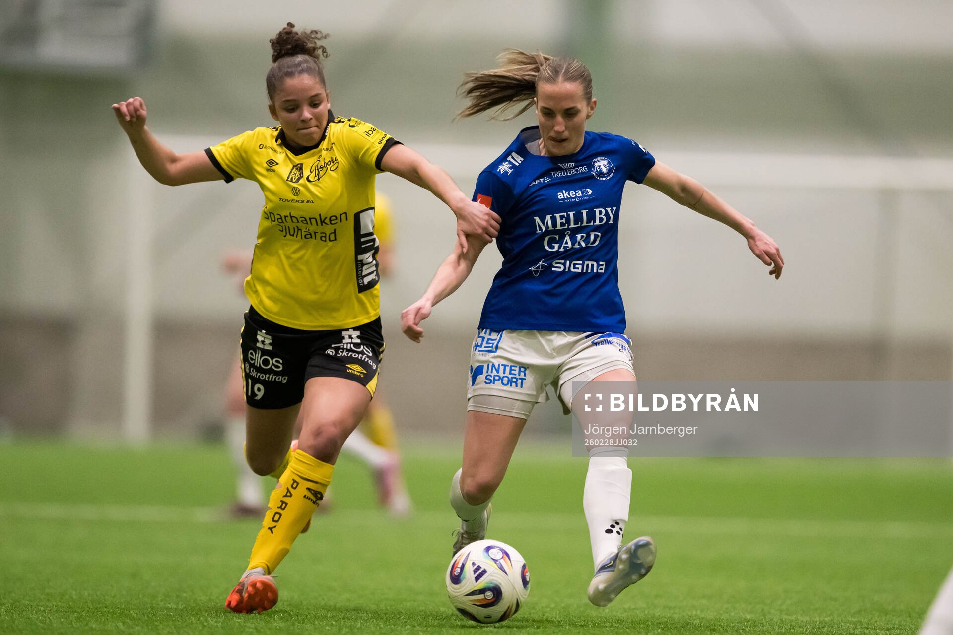 Elfsborgs Jennifer Brinck och Trelleborgs Hanna Persson