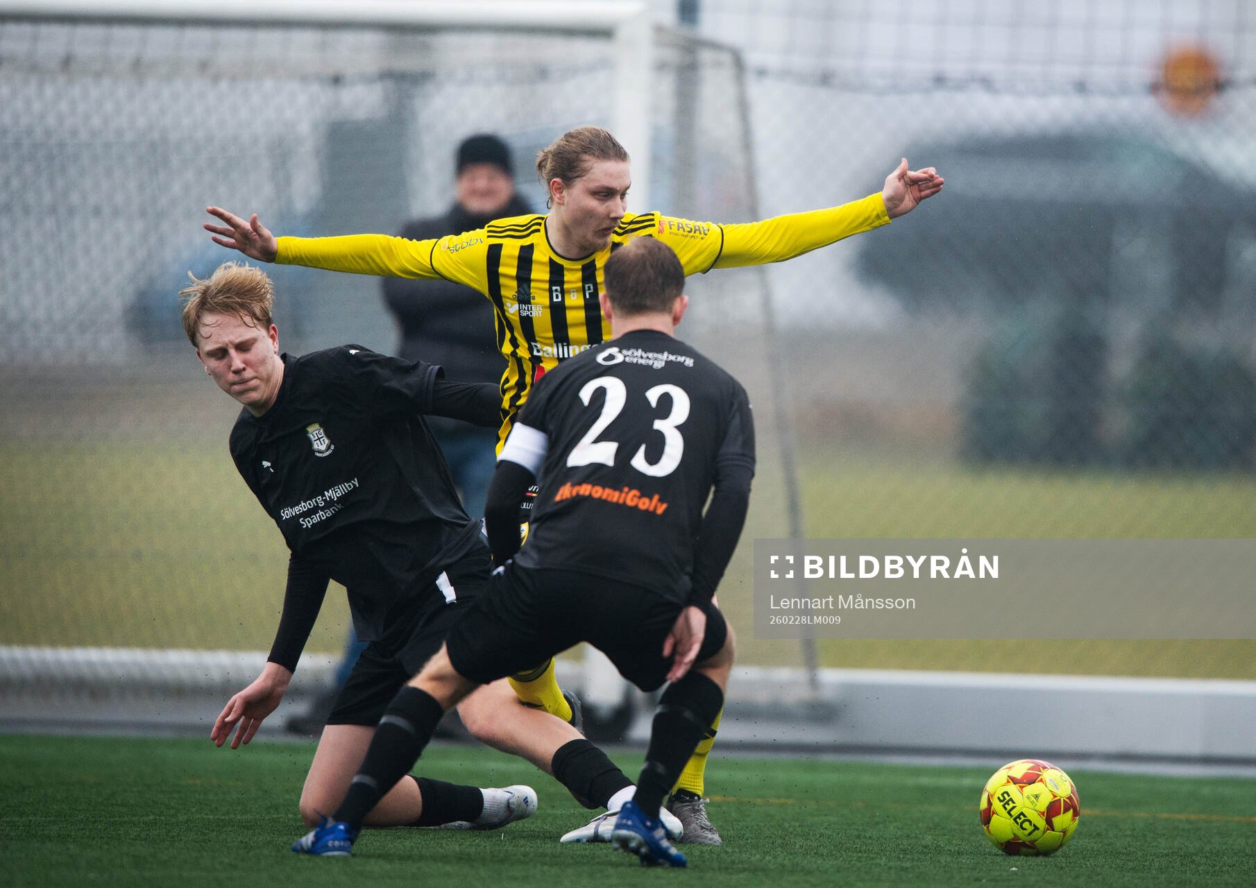 IFK Hässleholms Lucas Johnsson i träningsmatchen mellan