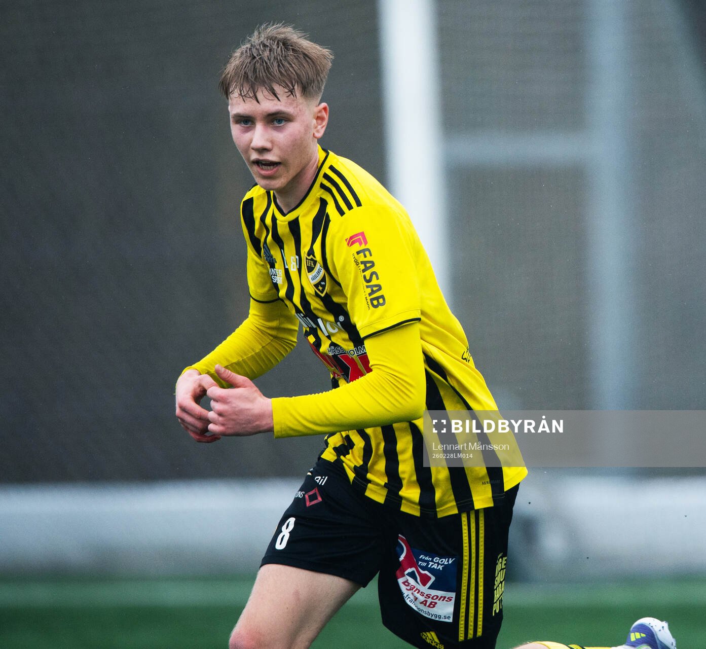 IFK Hässleholms Axel Nilsson i träningsmatchen mellan IFK