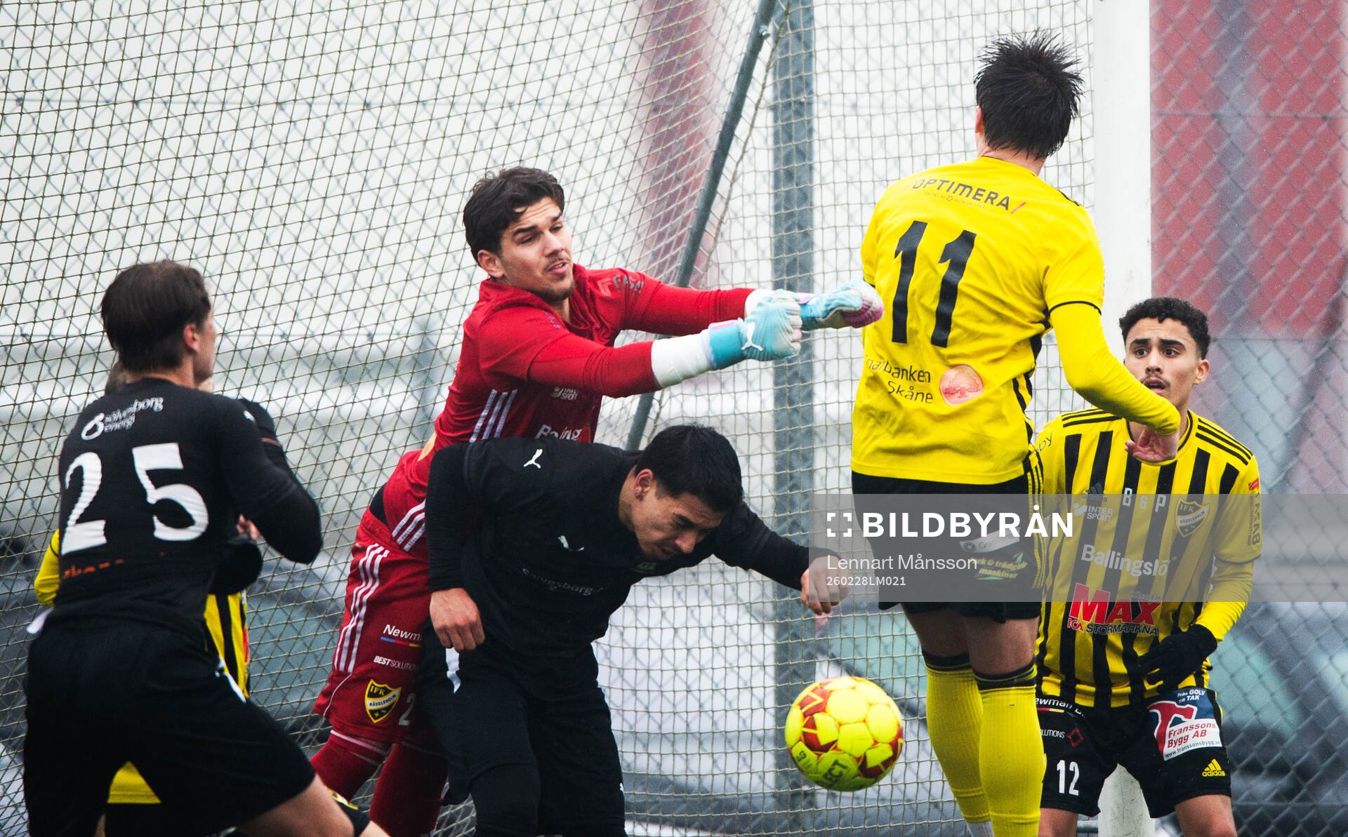 IFK Hässleholms målvakt Ermal Jashanica i