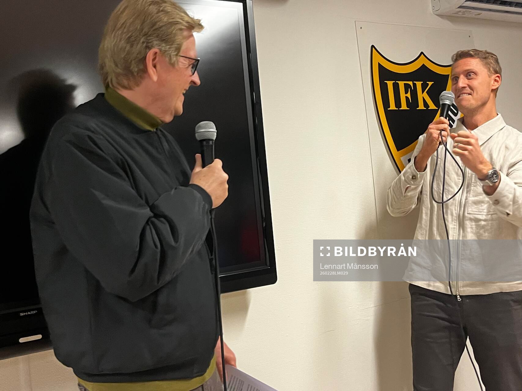 är Hansson var gäst på IFK Hässleholms kafé och