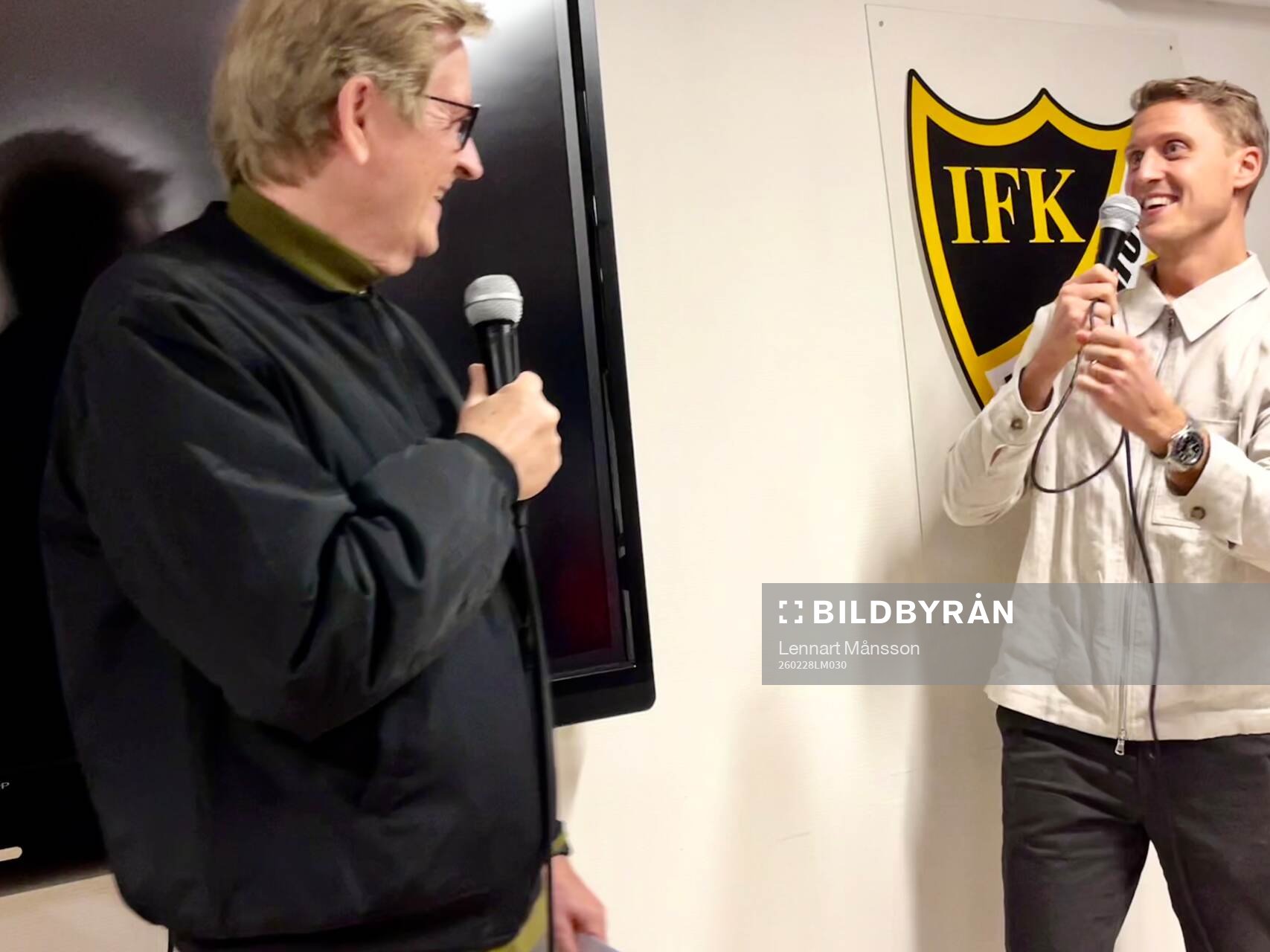 är Hansson var gäst på IFK Hässleholms kafé och