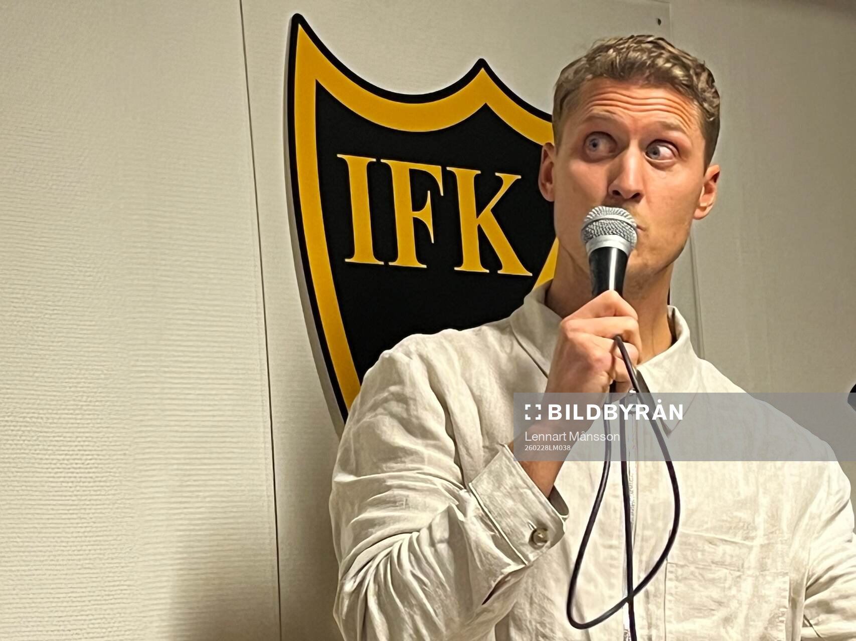 26026 Pär Hansson var gäst på IFK Hässleholms kafé och