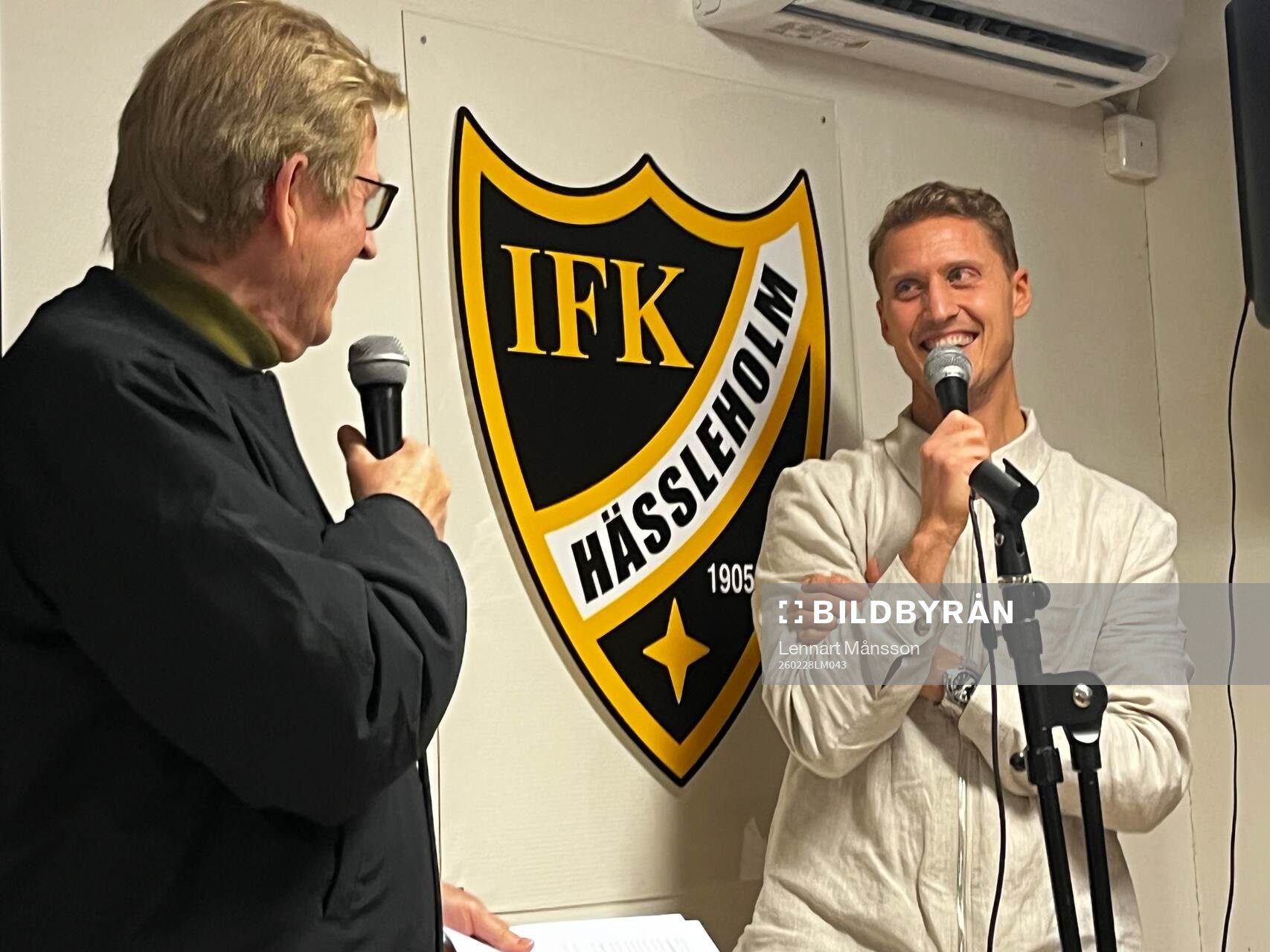 är Hansson var gäst på IFK Hässleholms kafé och