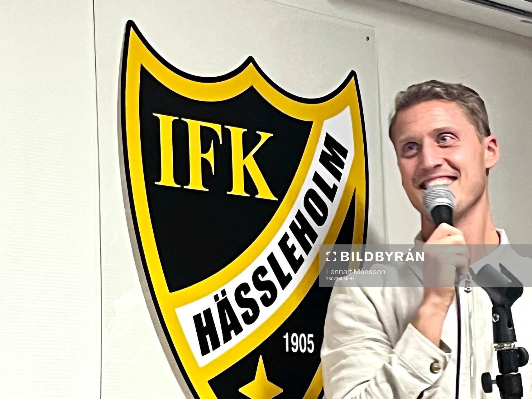 26026 Pär Hansson var gäst på IFK Hässleholms kafé och