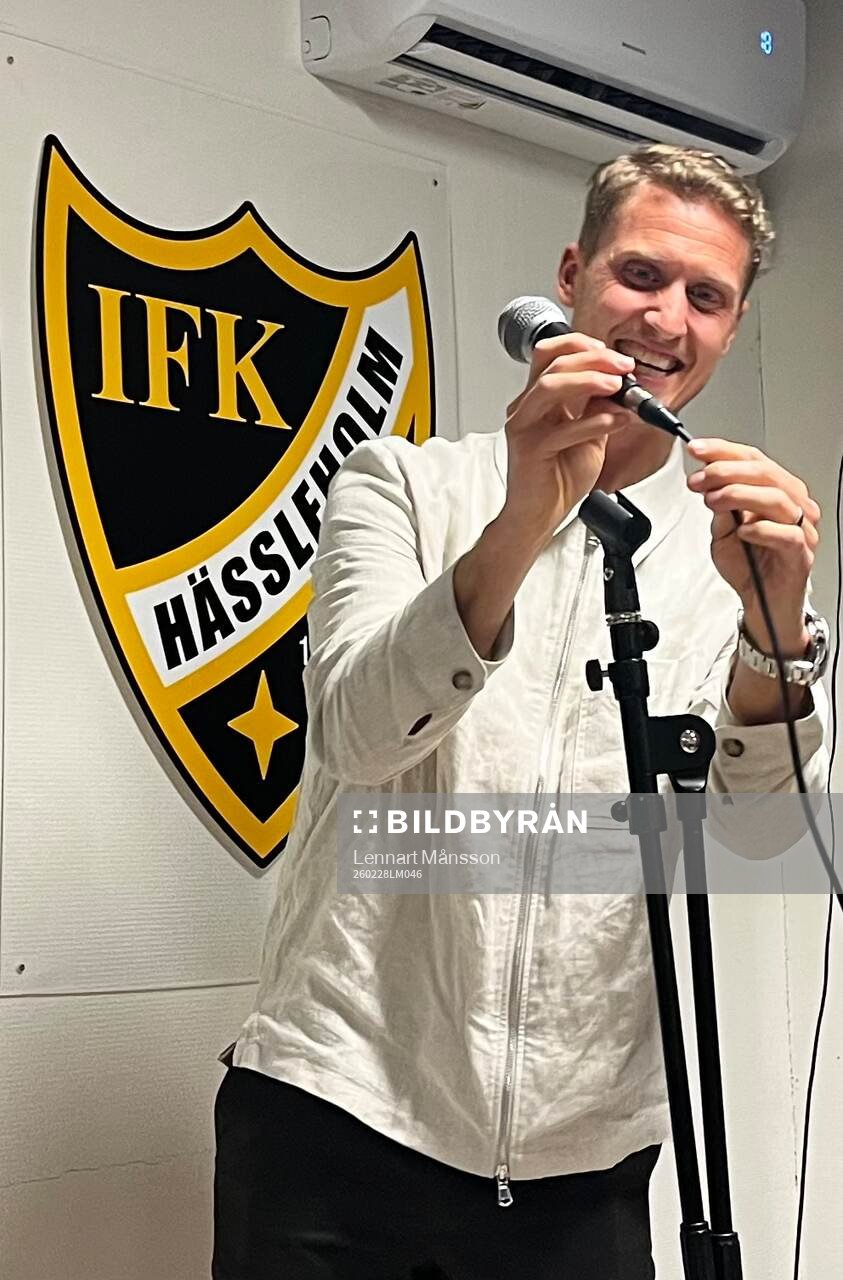 är Hansson var gäst på IFK Hässleholms kafé och
