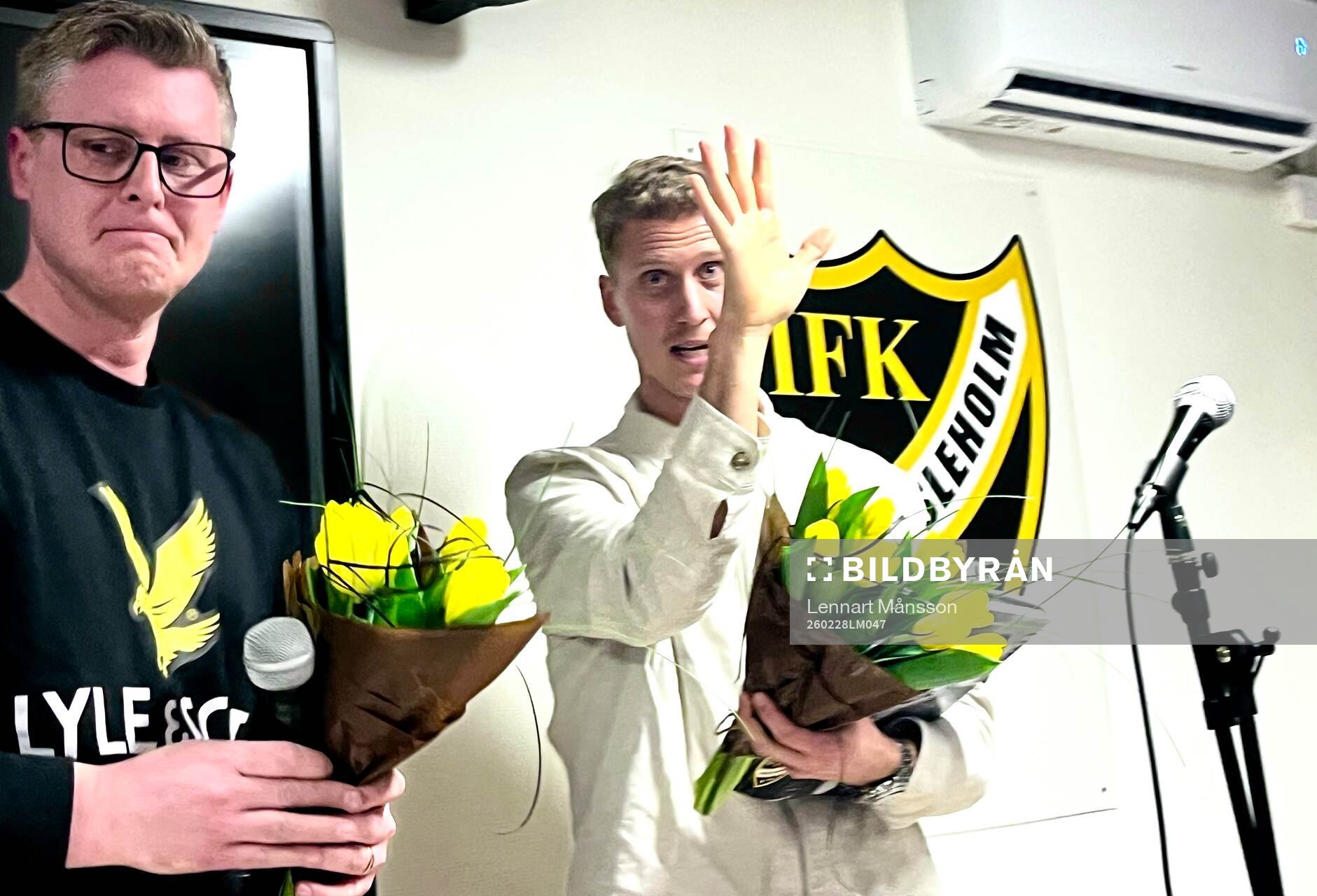 är Hansson var gäst på IFK Hässleholms kafé och