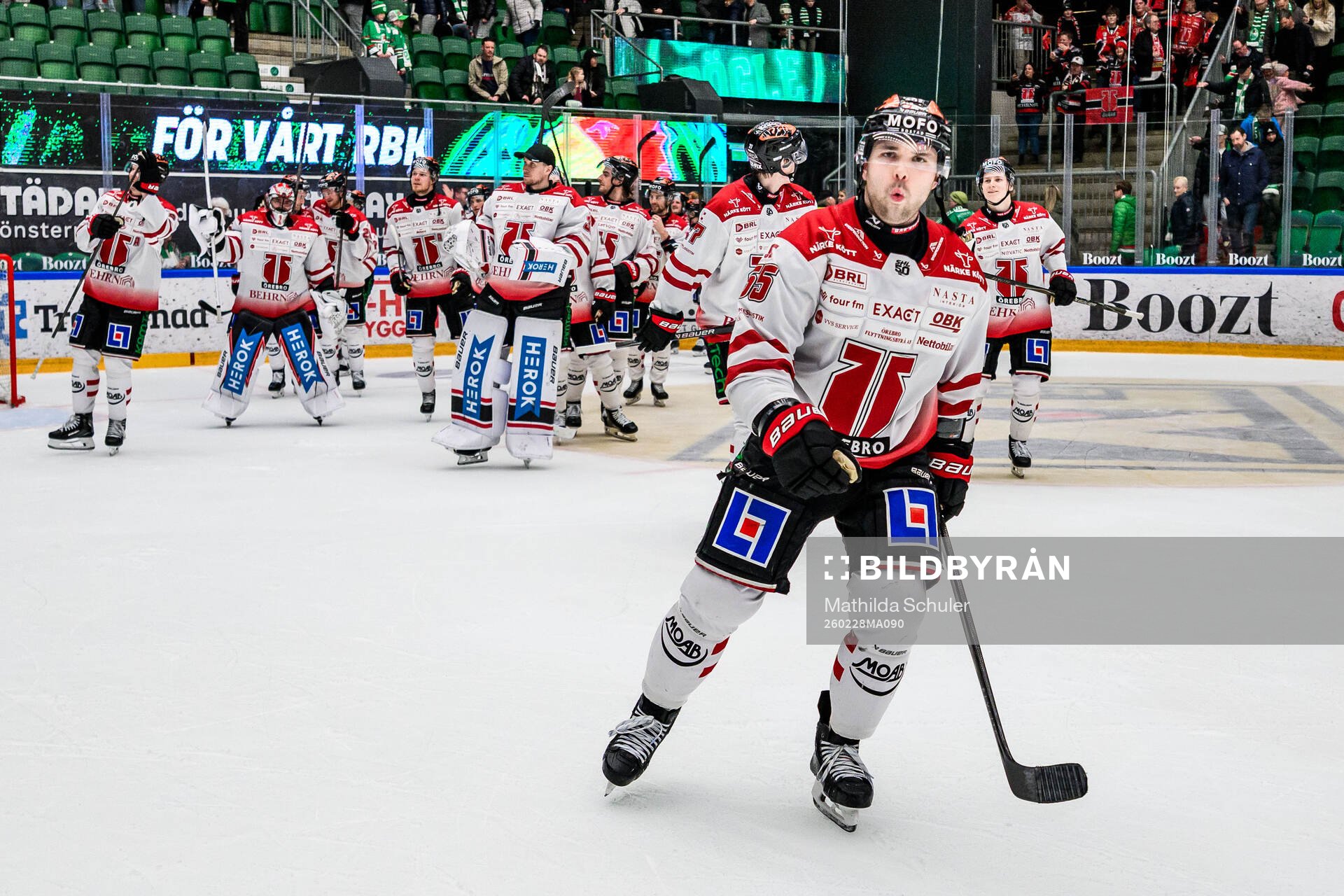 Örebros David Quenneville jublar