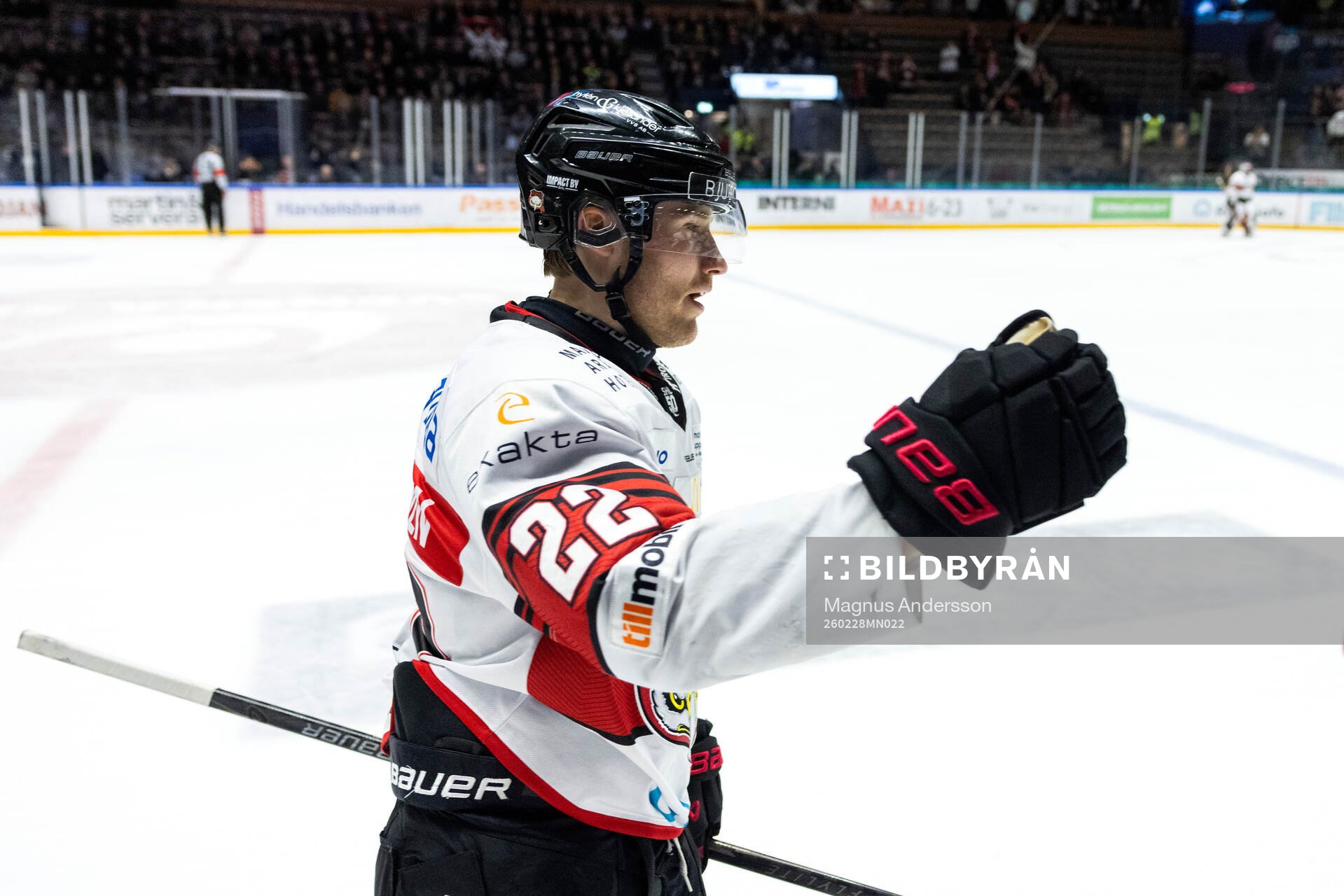 Malmö Redhawks Janne Kuokkanen jublar