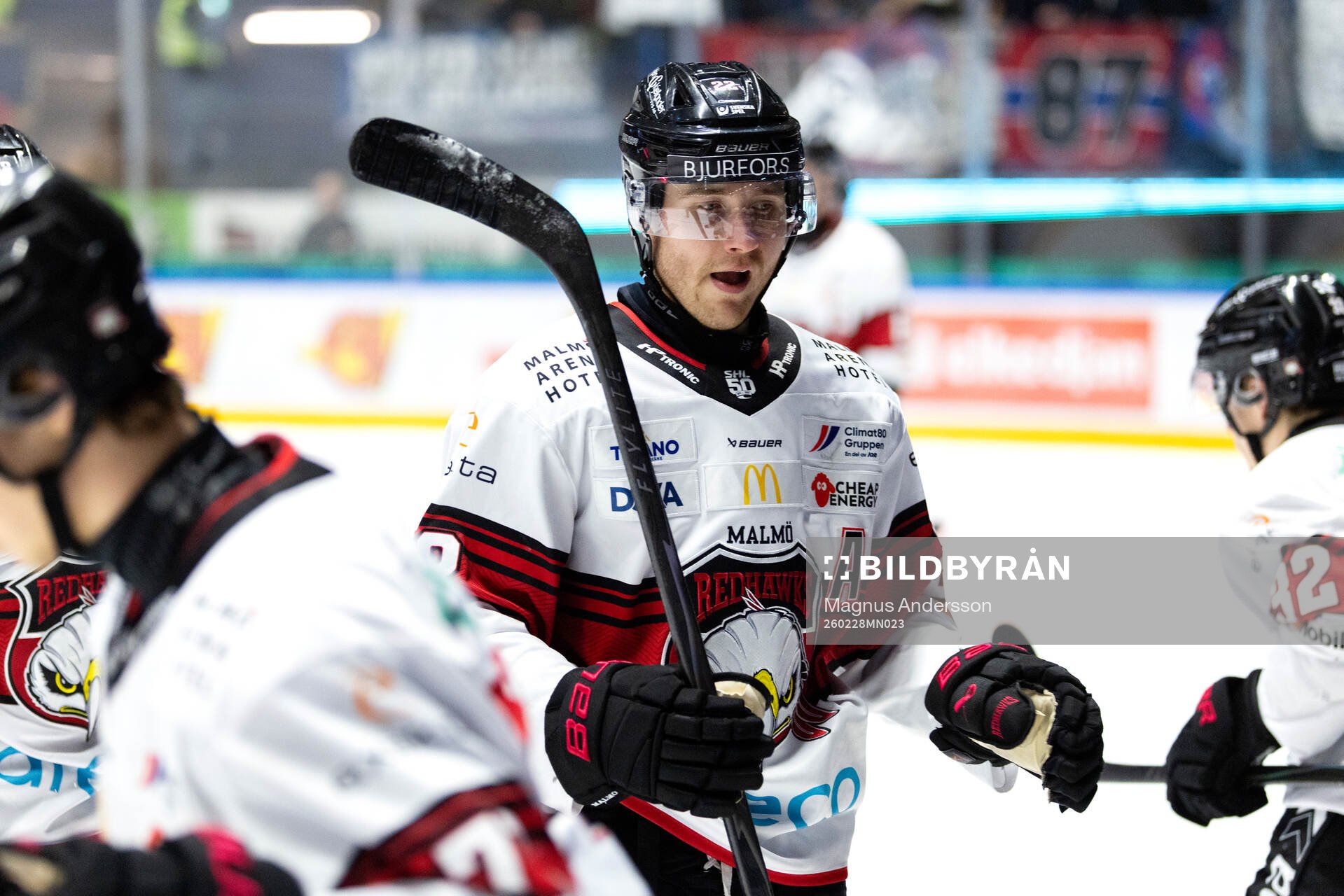 Malmö Redhawks Janne Kuokkanen jublar