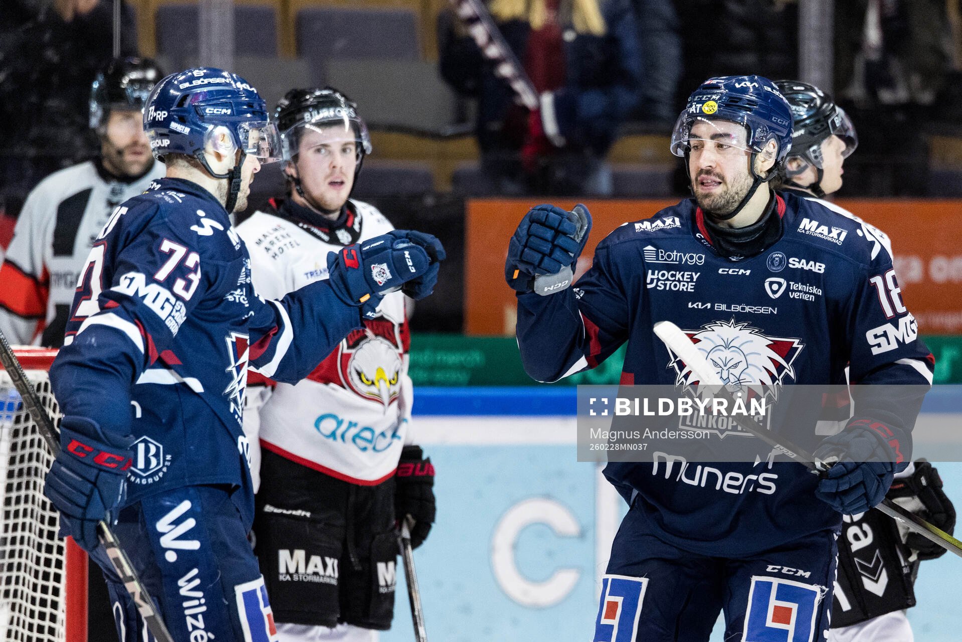 Linköpings Remi Elie jublar
