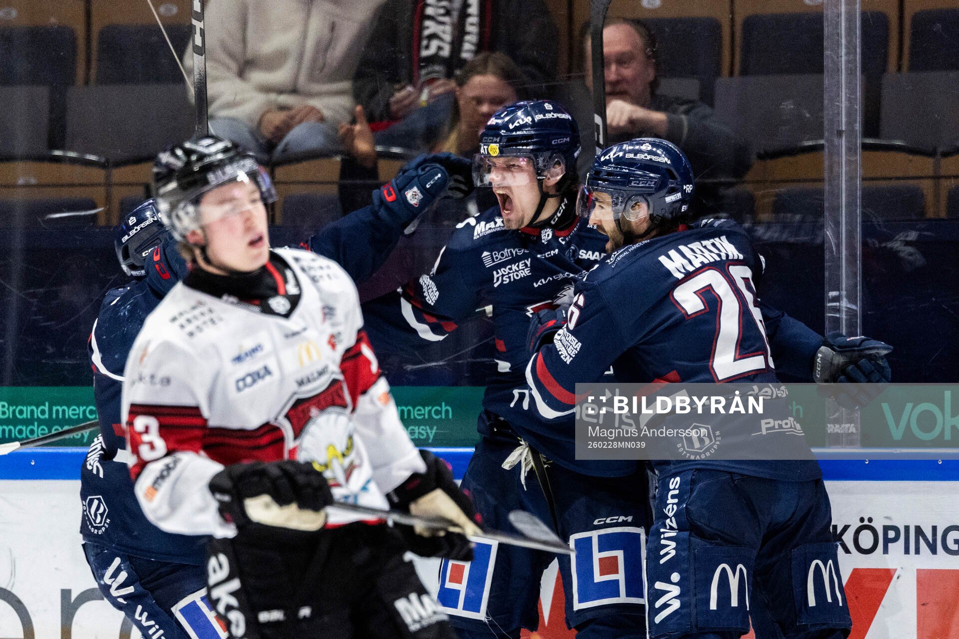 Linköpings Eskild Bakke Olsen jublar