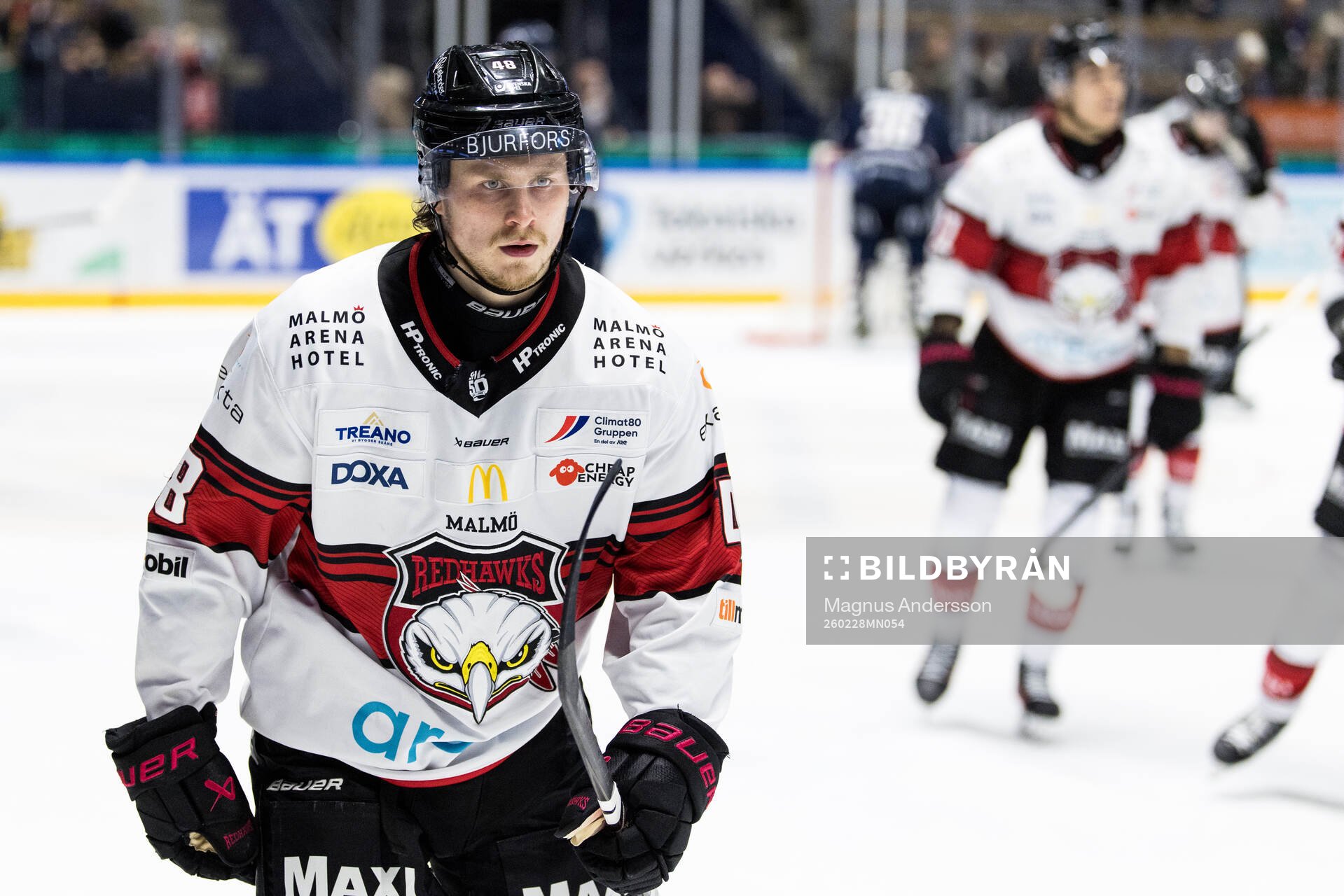 Malmö Redhawks Lauri Pajuniemi jublar