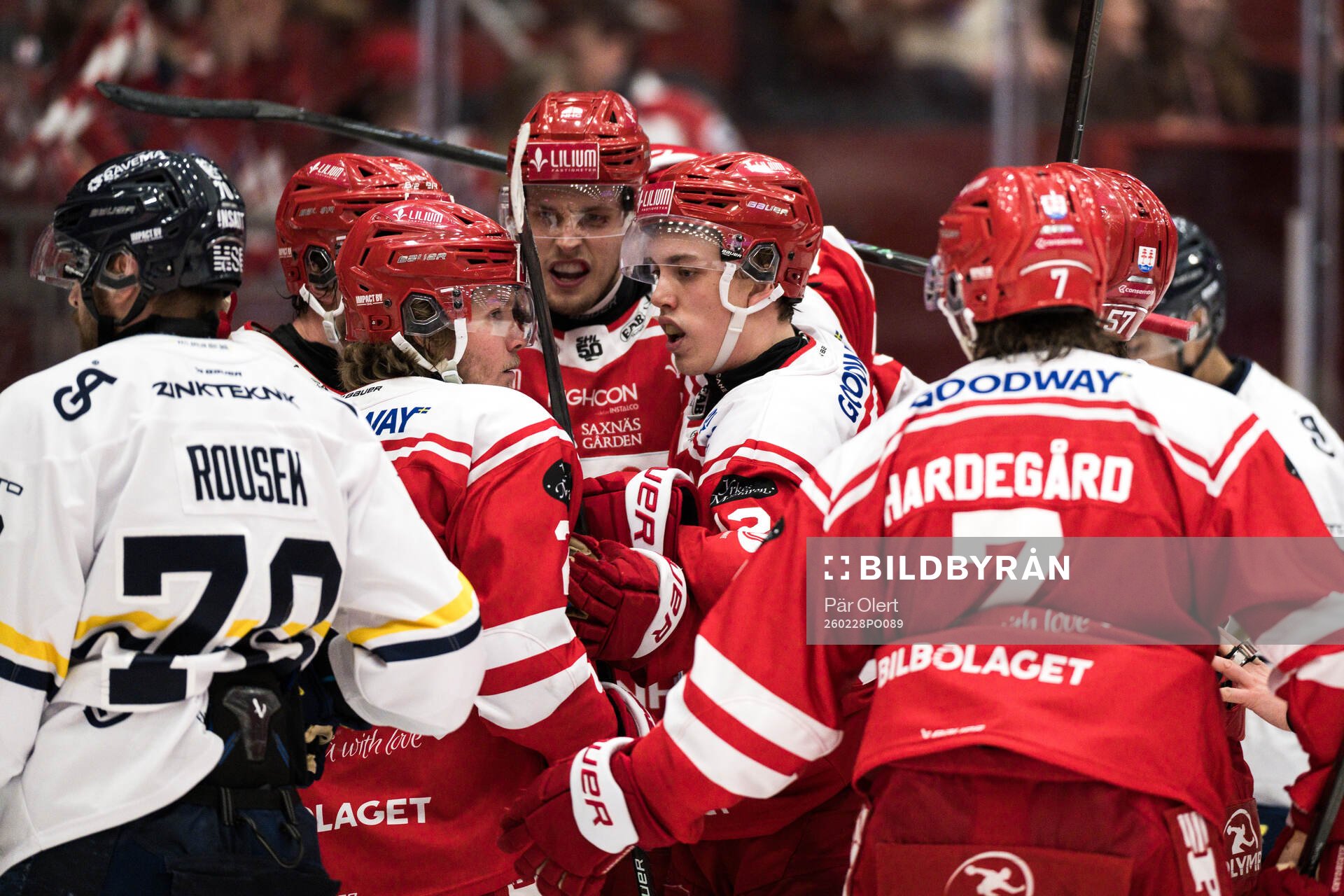 Timrås Anton Lundmark jublar