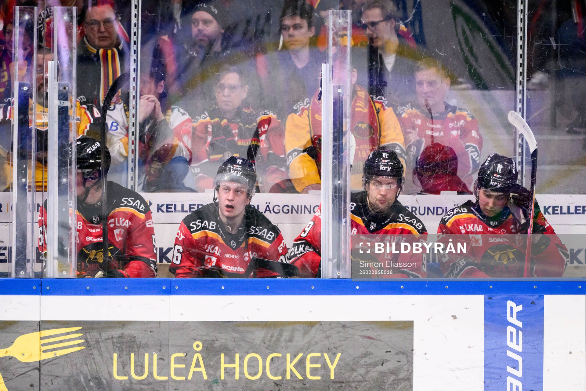 Luleås Markus Nurmi, Pontus Andreasson, Heikki Liedes och