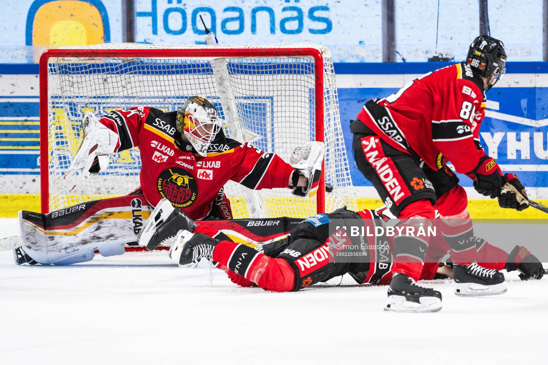 Luleås målvakt Joel Lassinantti