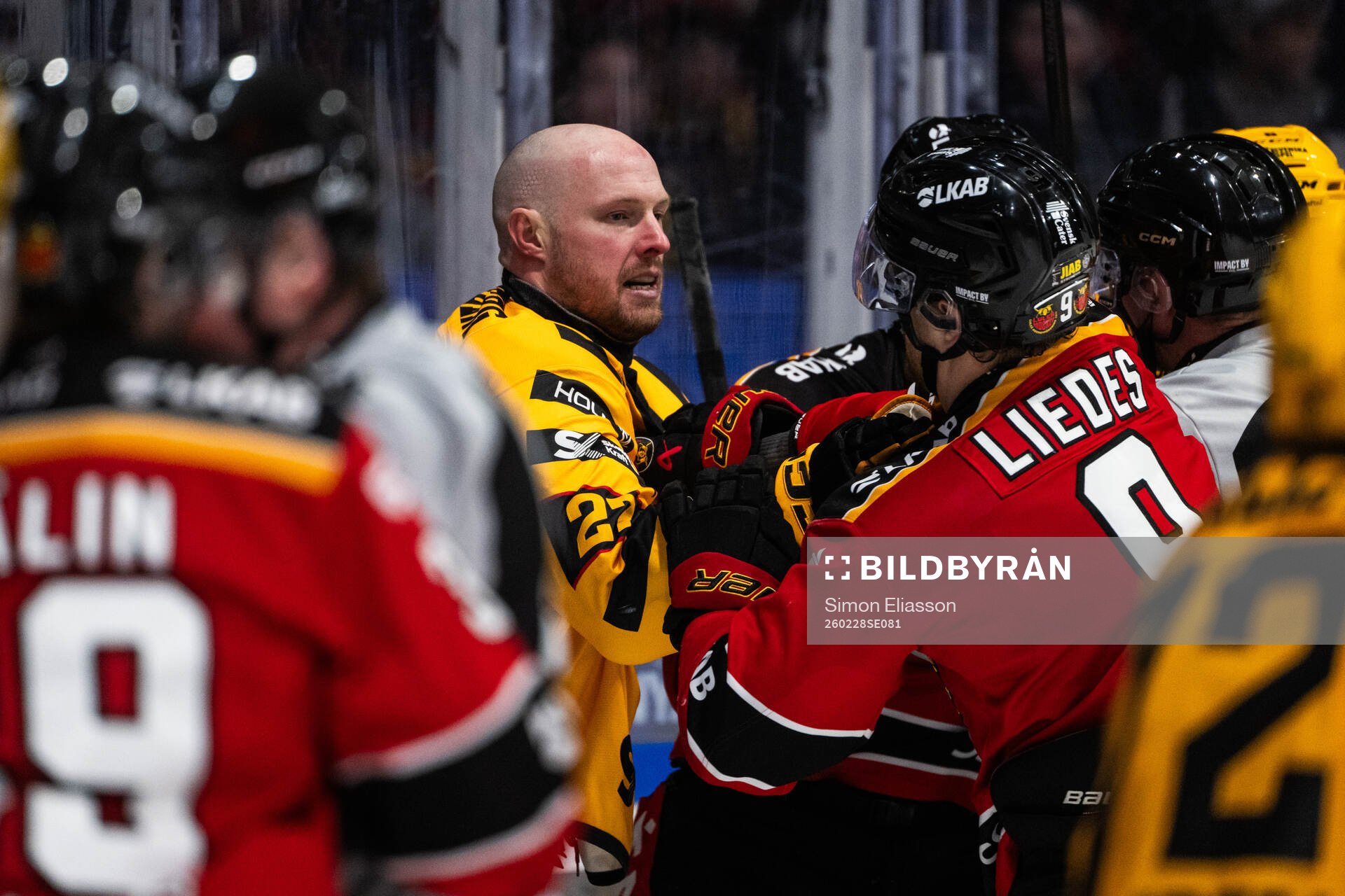 Skellefteås Martin Lundberg och Luleås Heikki Liedes