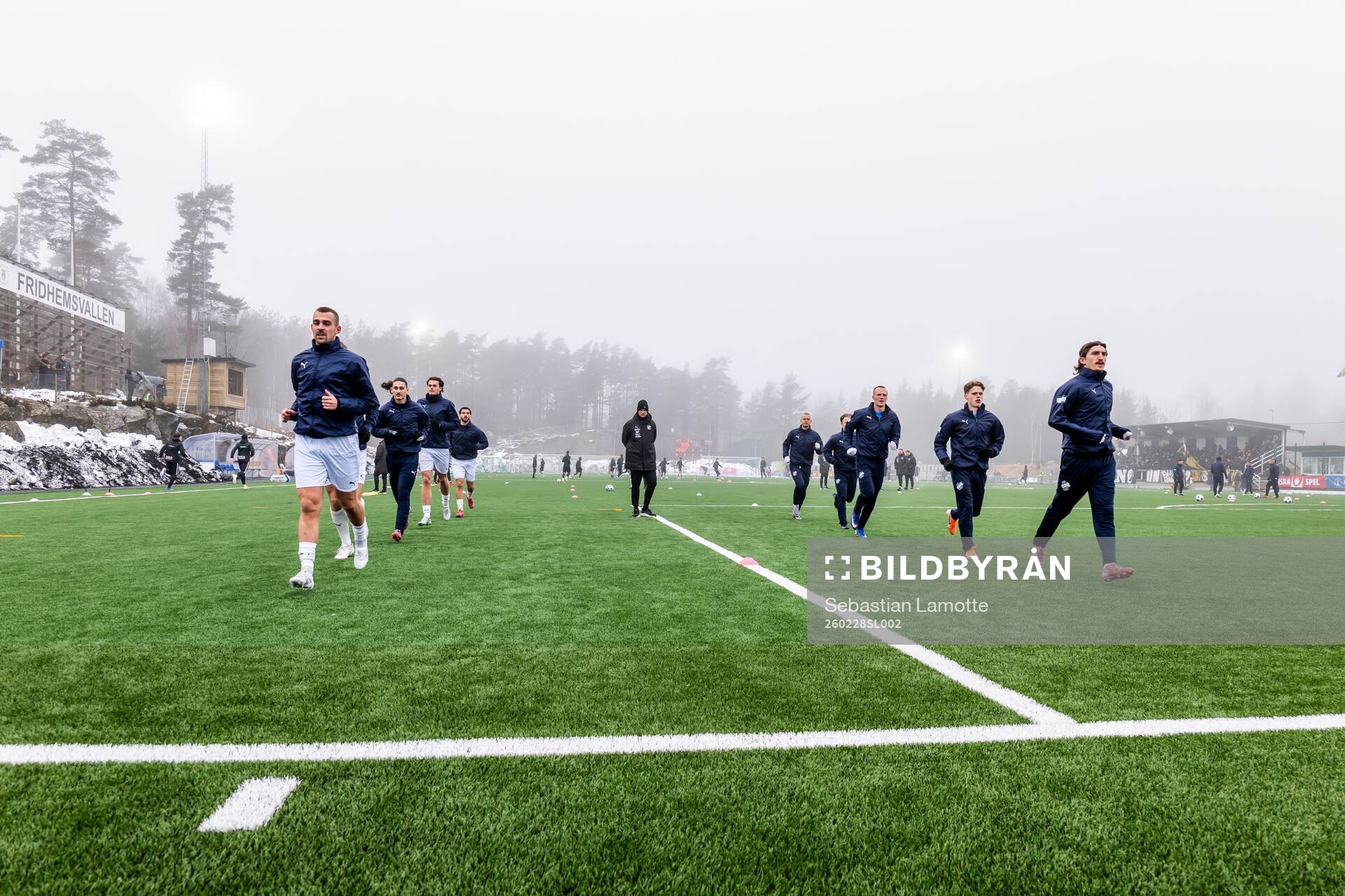 Oddevolds spelare värmer upp
