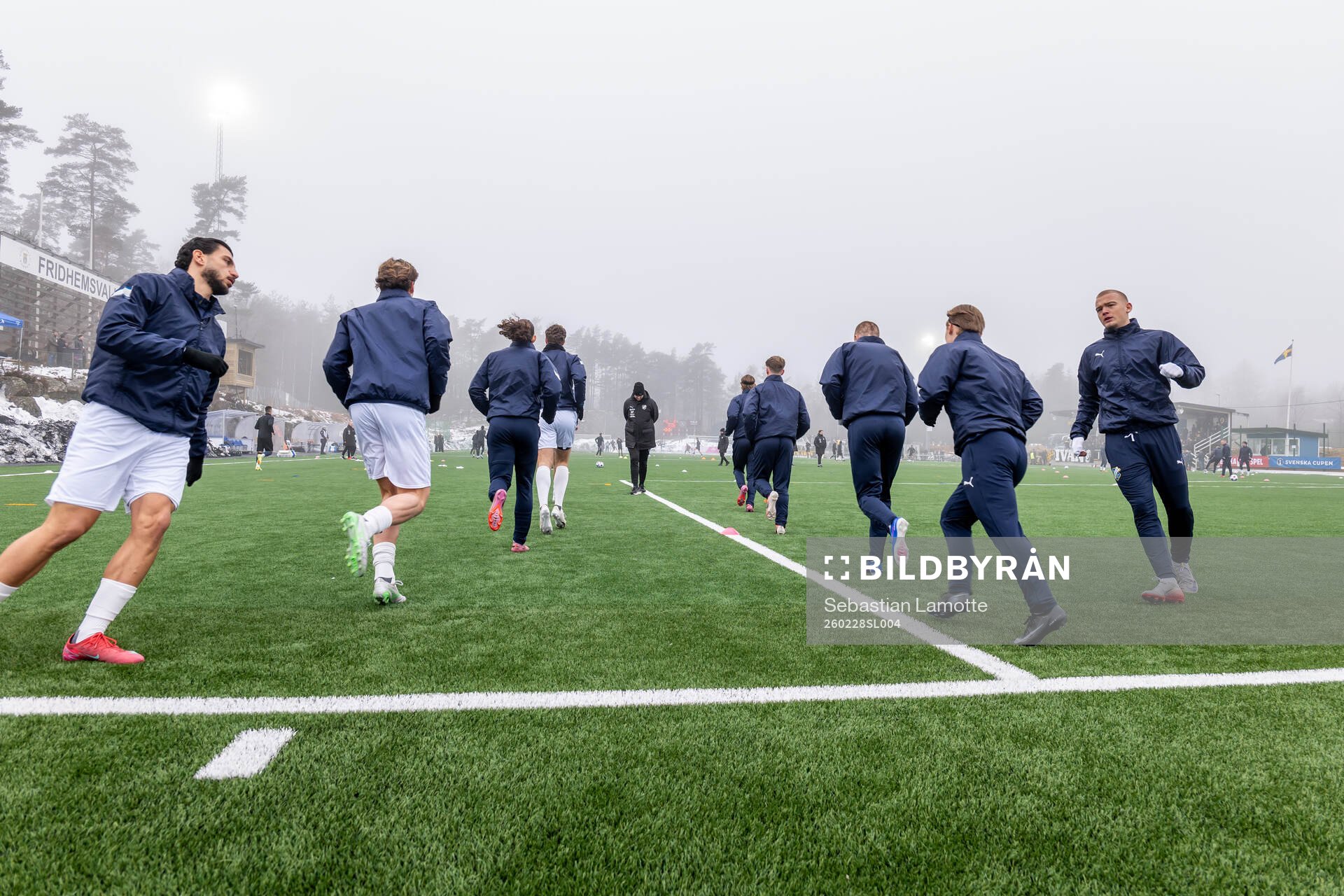 Oddevolds spelare värmer upp